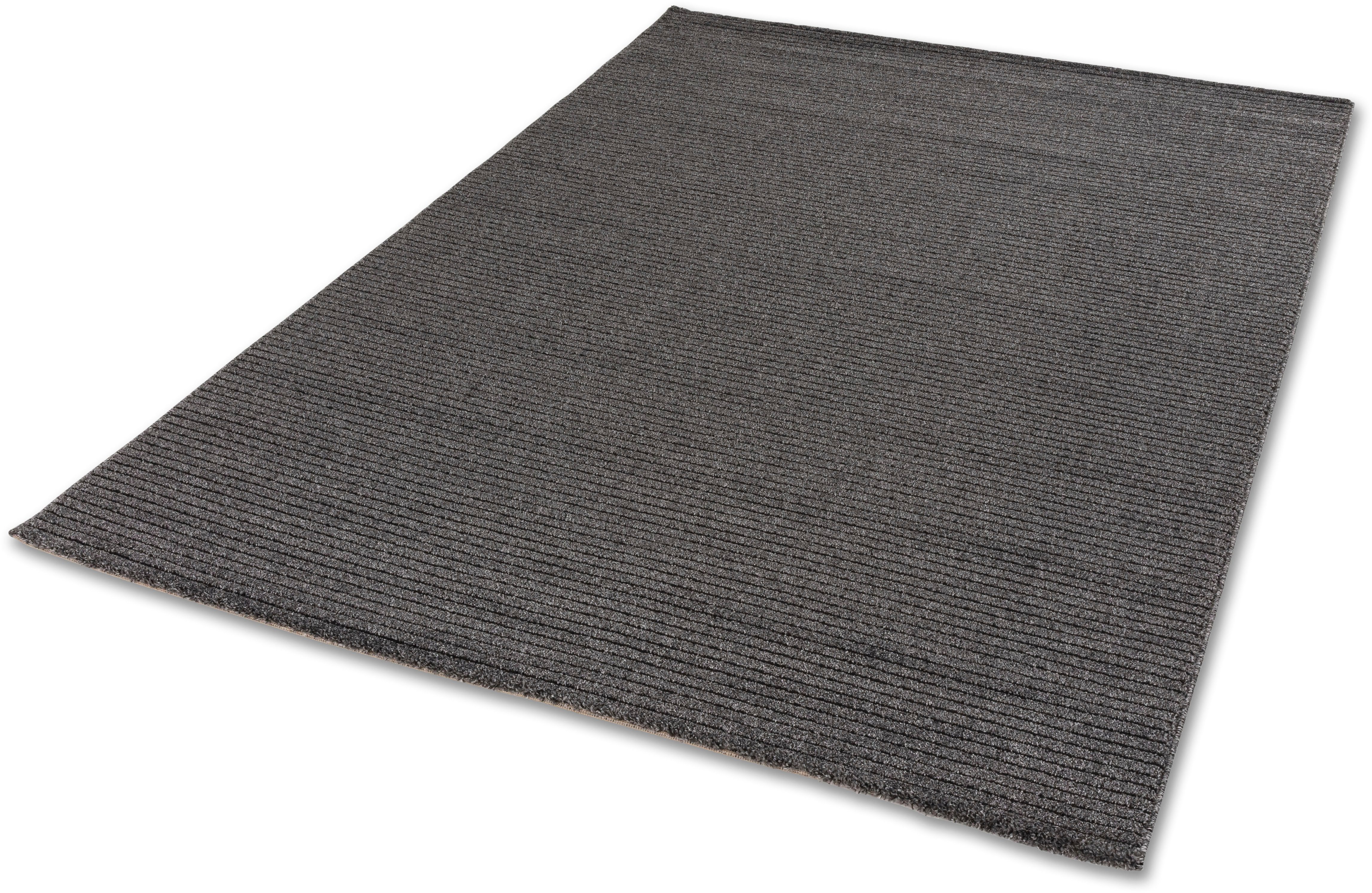 SCHÖNER WOHNEN-Kollektion Teppich Pure 6317-241, rechteckig, Höhe: 22 mm, Kurzflor, Hoch Tief Struktur, Wohnzimmer, Schöner Wohnen Kollektion