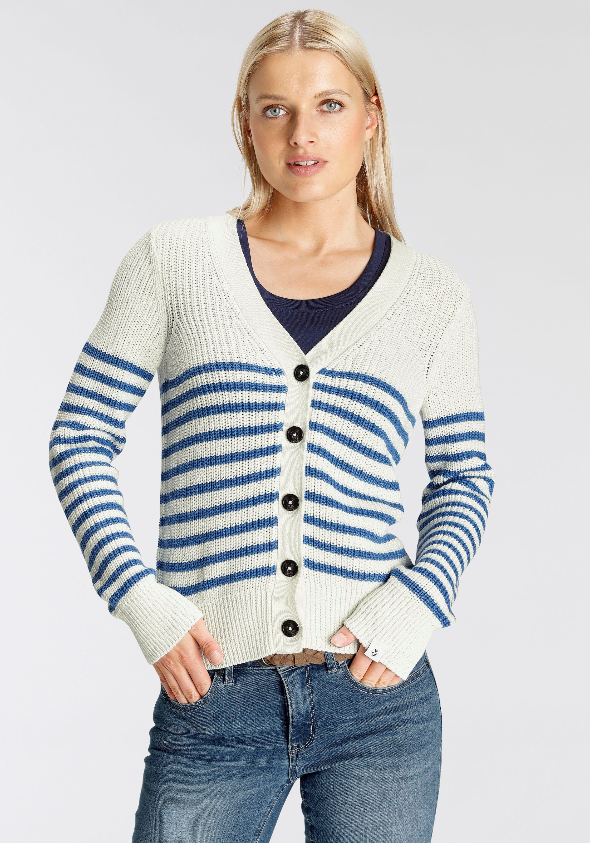 DELMAO Strickjacke in trendiger Grobstrick-Optik --NEUE MARKE!