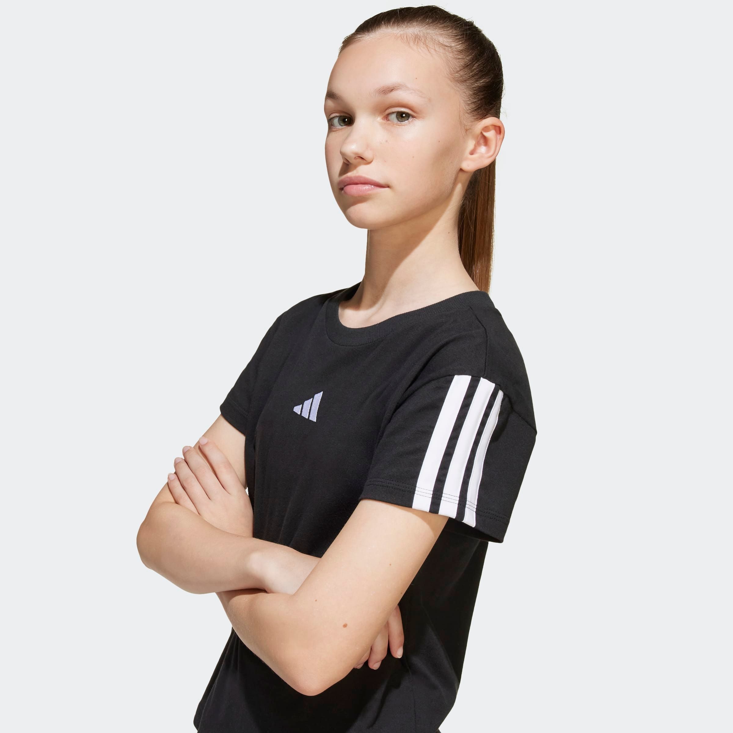 adidas Sportswear T-Shirt ESSENTIALS KIDS für Kinder, mit Rundhalsausschnitt, ohne Verschluss, aus Baumwolle