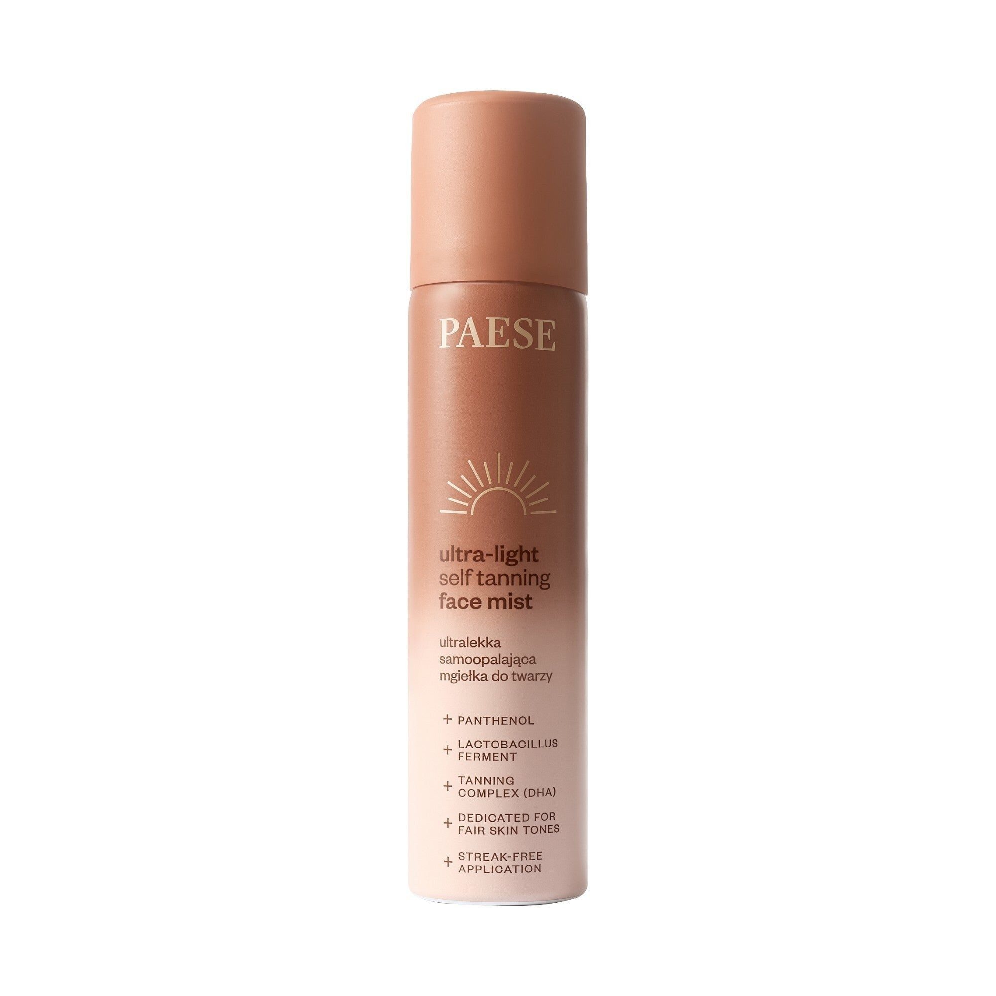 Paese Selbstbräunungsspray Paese Ultraleichtes, selbstbräunendes Gesichtsspray