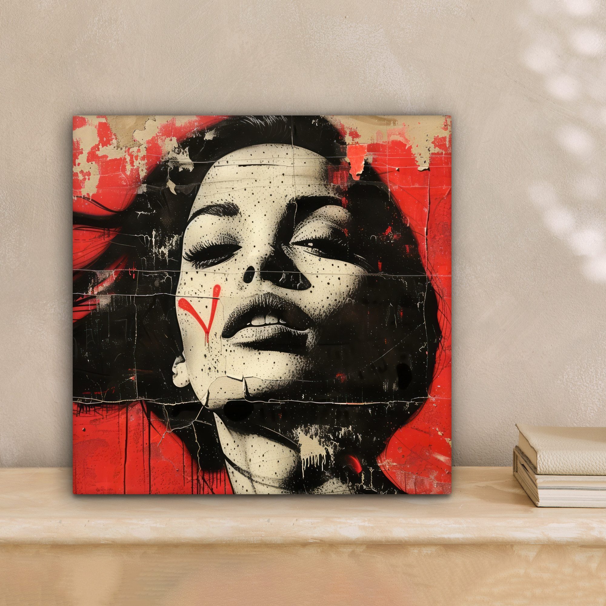 OneMillionCanvasses® Leinwandbild Graffiti - Frau - günstig online kaufen