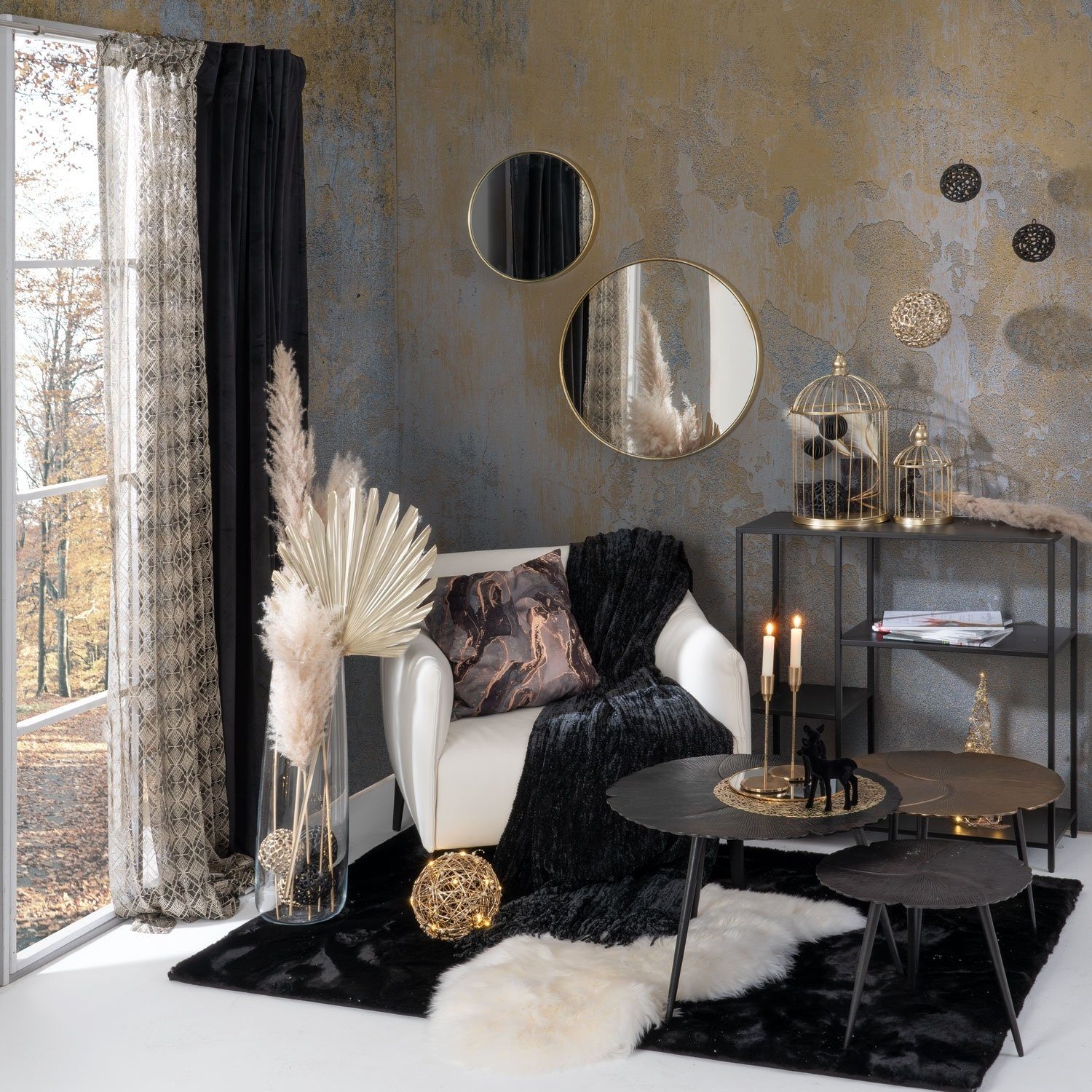 Albani Vorhang, verdeckte Schlaufen, halbtransparent