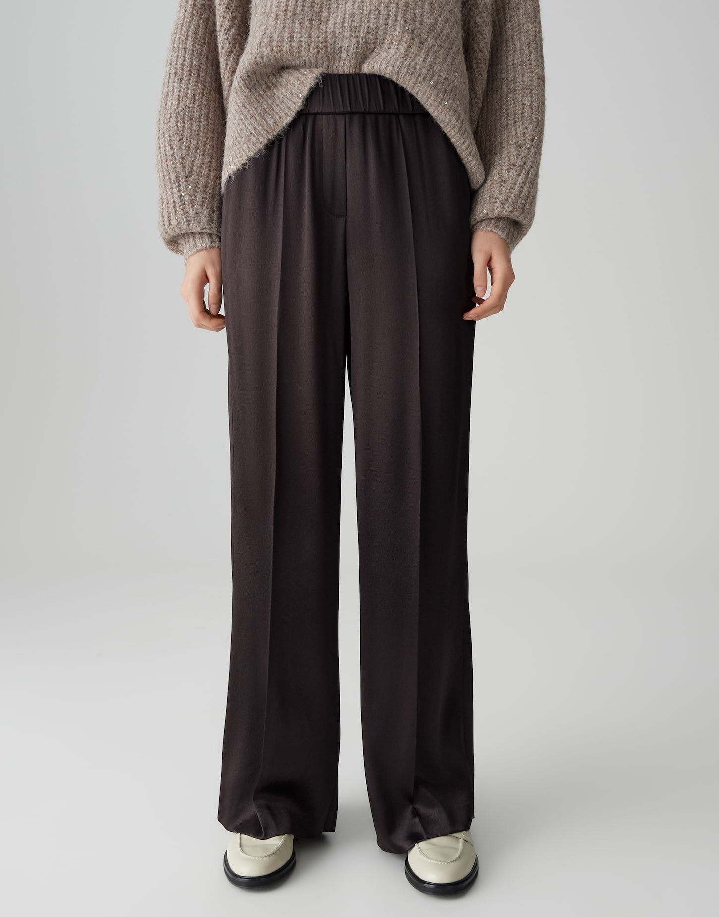 OPUS PANTS Palazzohose MUCIA SHINE Wide aus soft schimmernden Satin günstig online kaufen