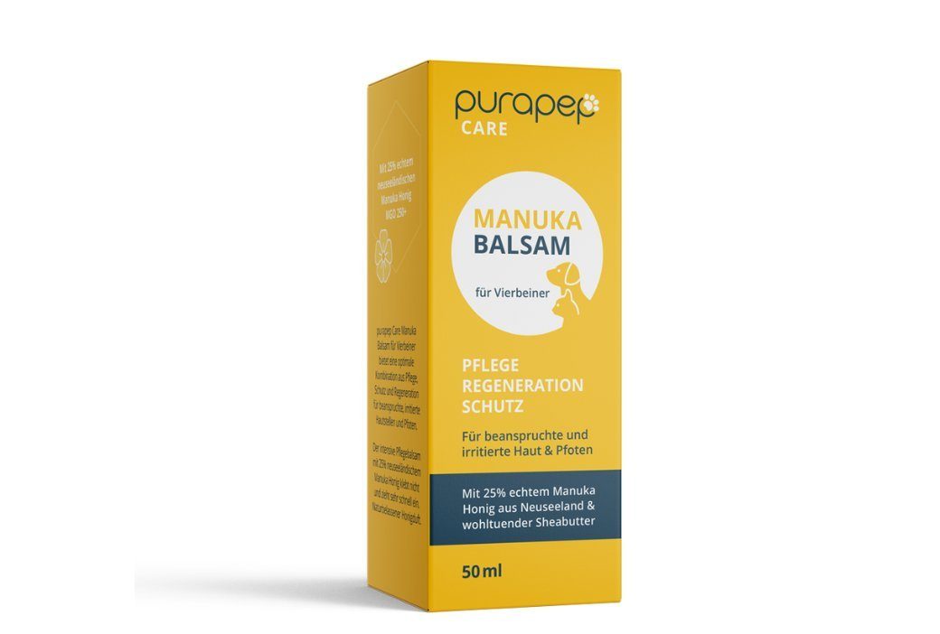 purapep Fußpflegecreme purapep Vierbeiner beanspruchte 50ml für Balsam Haut&Pfoten für Manuka