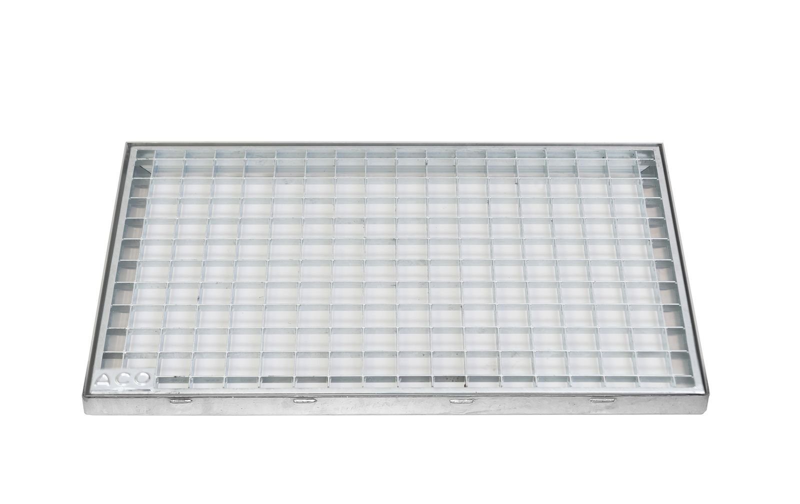 ACO Severin Ahlmann GmbH & Co. KG Fußmatte Schuhabstreifer Gitterrost MW 30/30mm mit Zarge, rechteckig, Höhe: 23 mm, 800x400mm, robust, begehbar und befahrbar