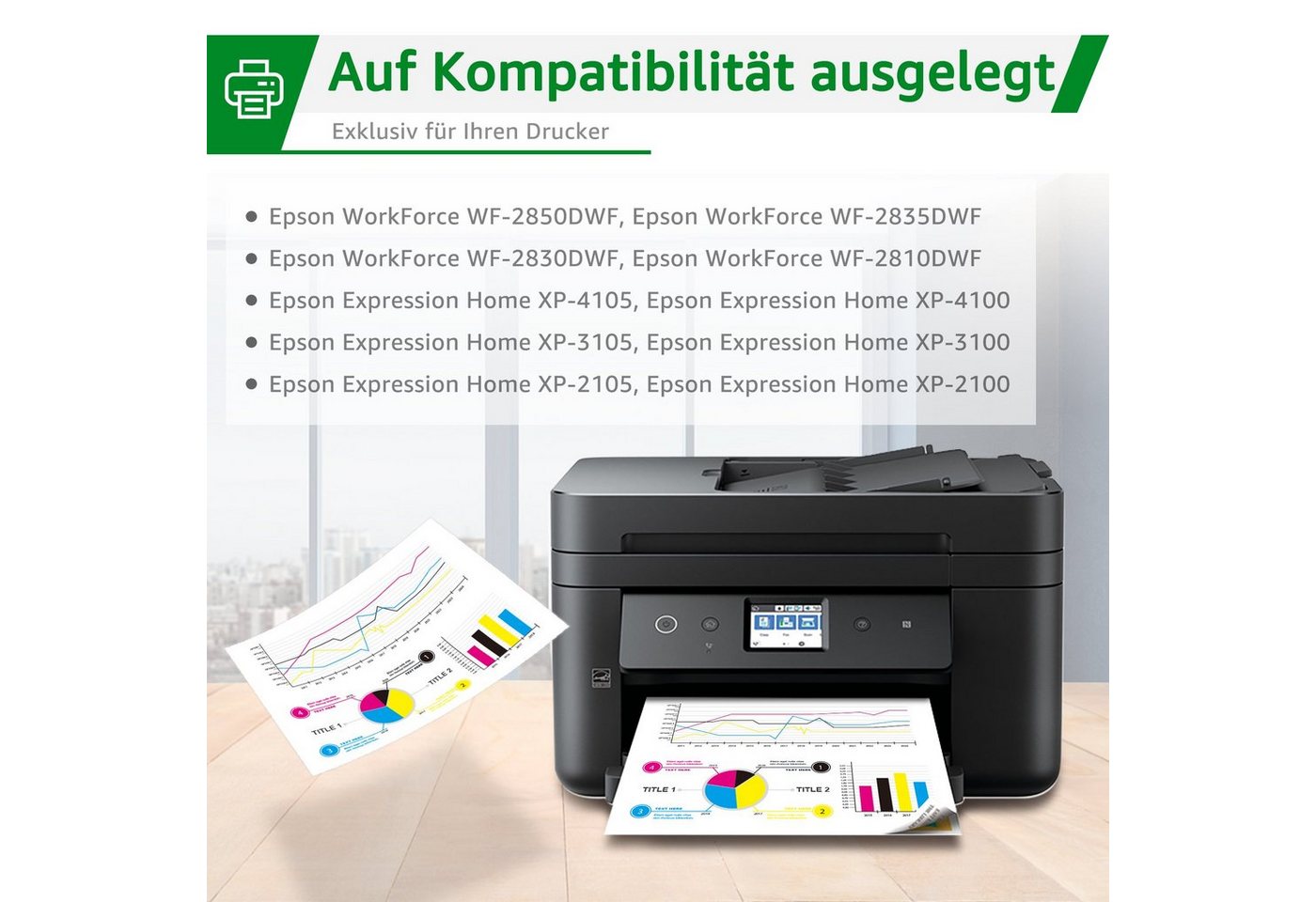 Thumbnail - Greensky für EPSON 603XL WF-2850DWF 2835DWF XP-4105 4100 3105 Tintenpatrone