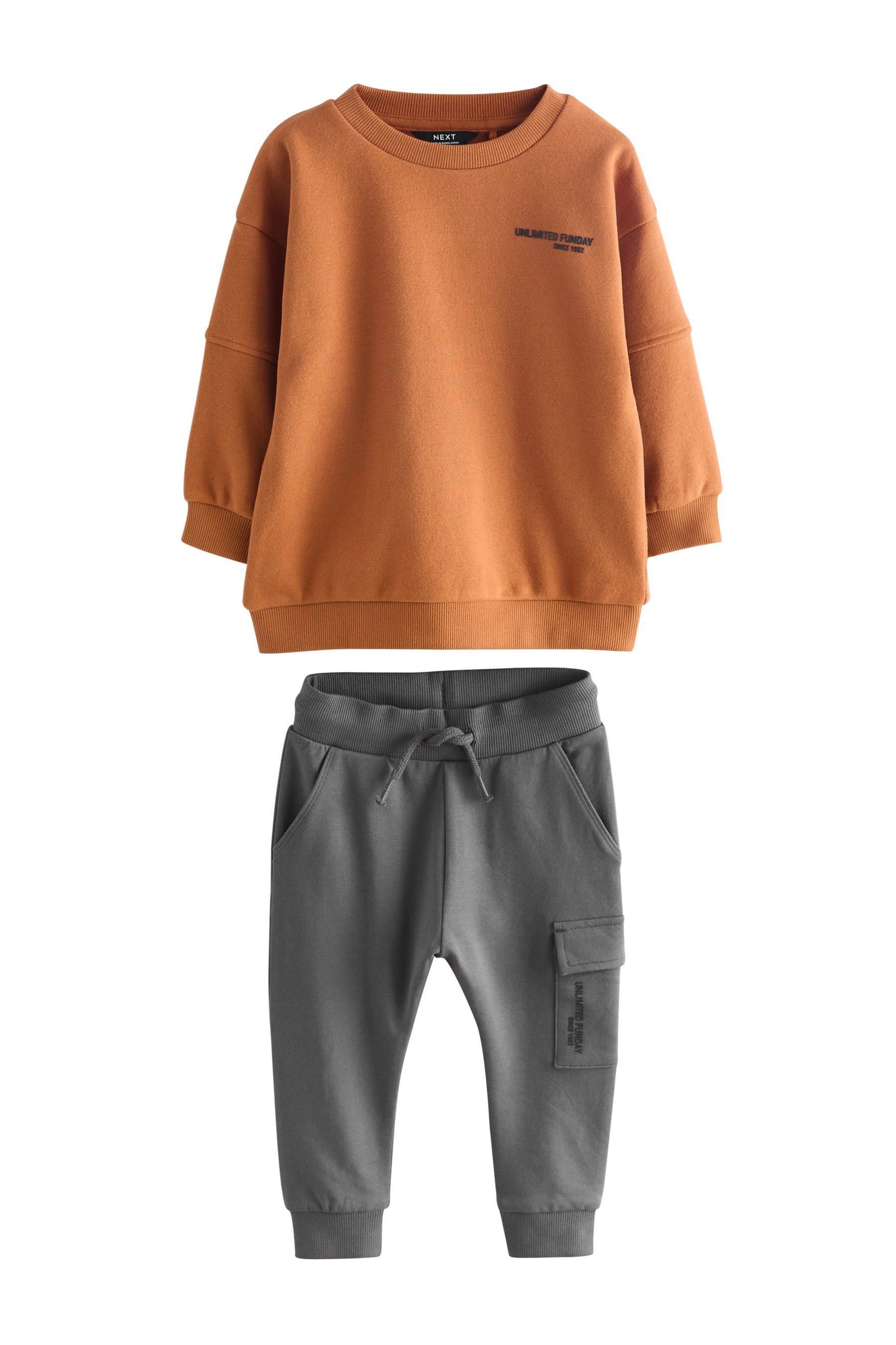 Next Sweatanzug Sweatshirt und Utility-Jogginghose im günstig online kaufen