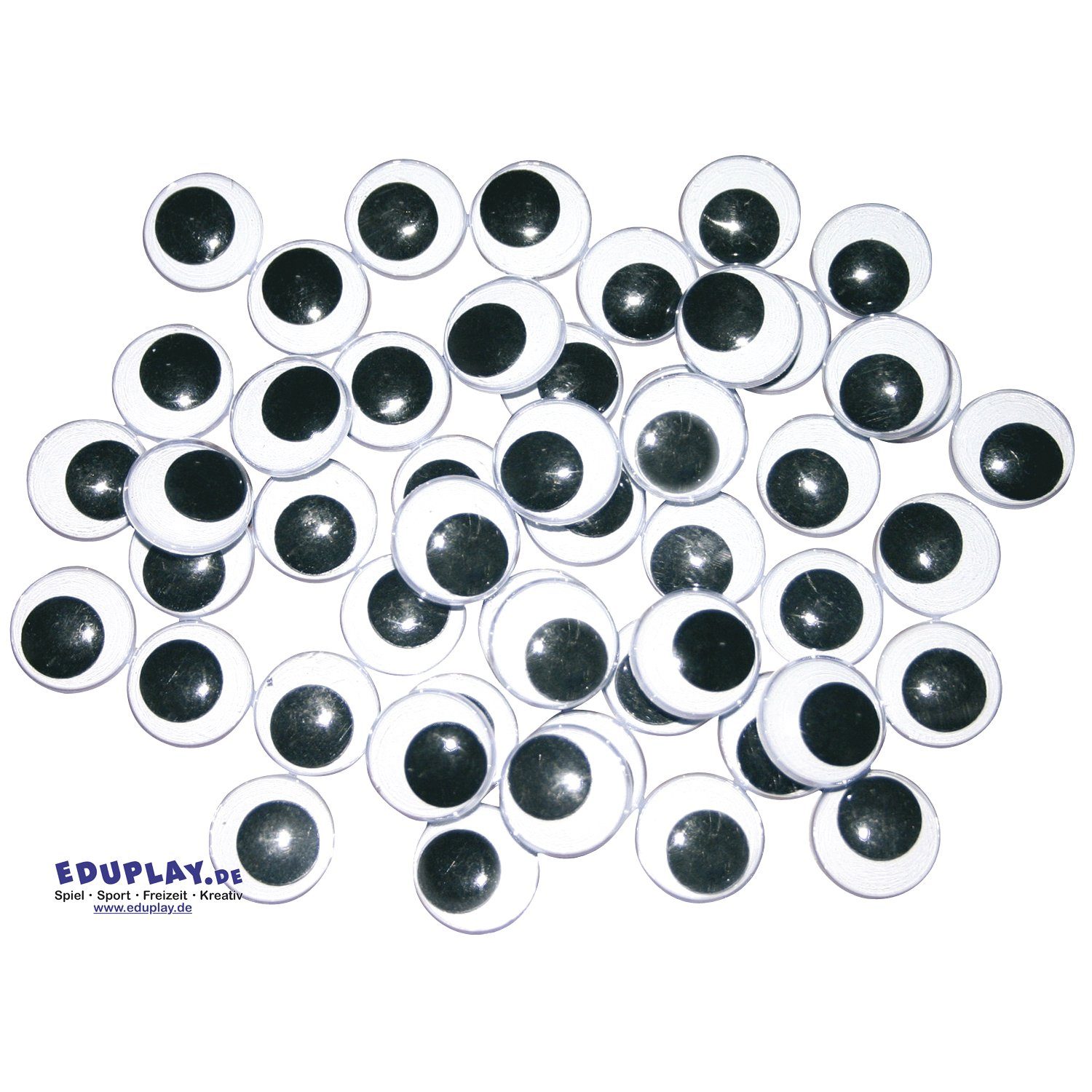 EDUPLAY Experimentierkasten Wackelaugen 18mm, (50er Pack)