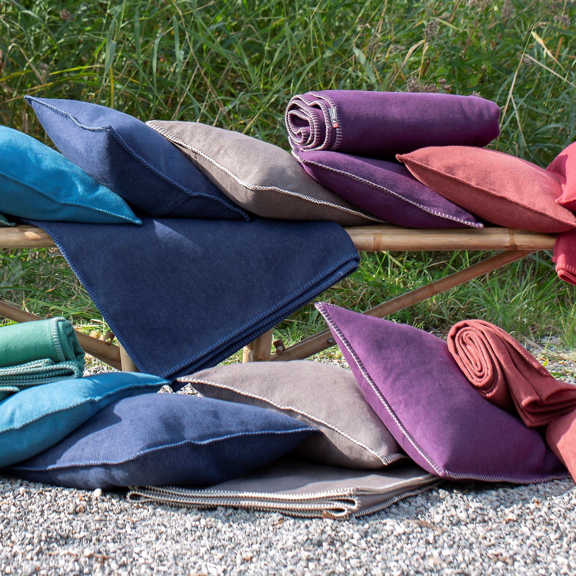 DAVID FUSSENEGGER Kissenbezug Kissenhülle Sylt 'Uni', Flanell günstig online kaufen