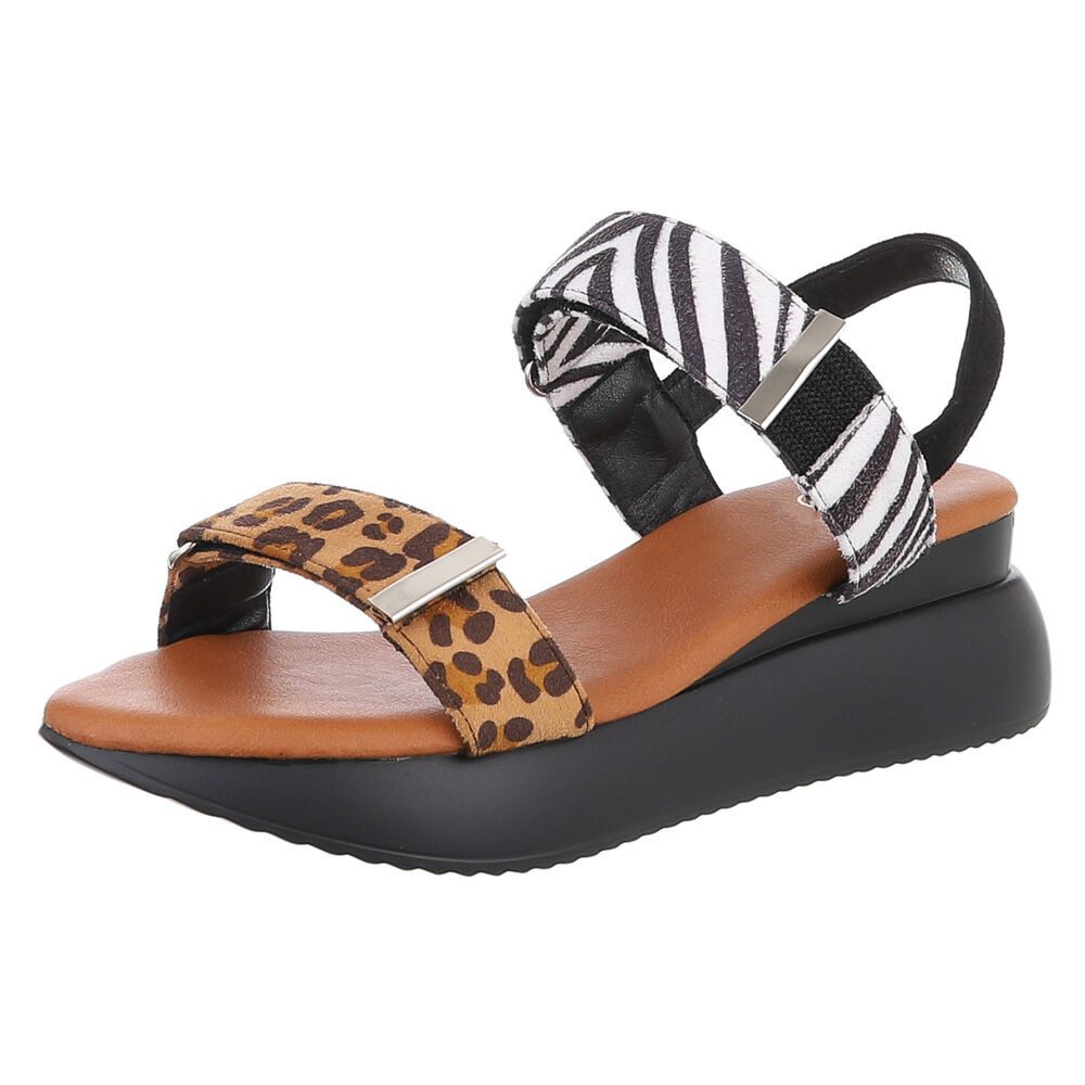 Ital-Design Damen Sandalen mit breiten Riemen günstig online kaufen