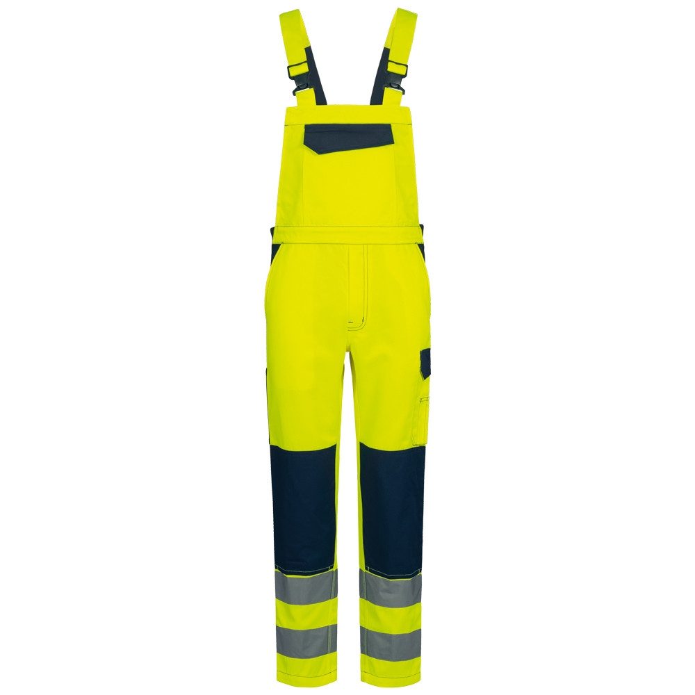 Safestyle Schutzhose BORNA Warnschutz-Latzhose SAFESTYLE® Gelb/Marine EN ISO 20471 Gr.50