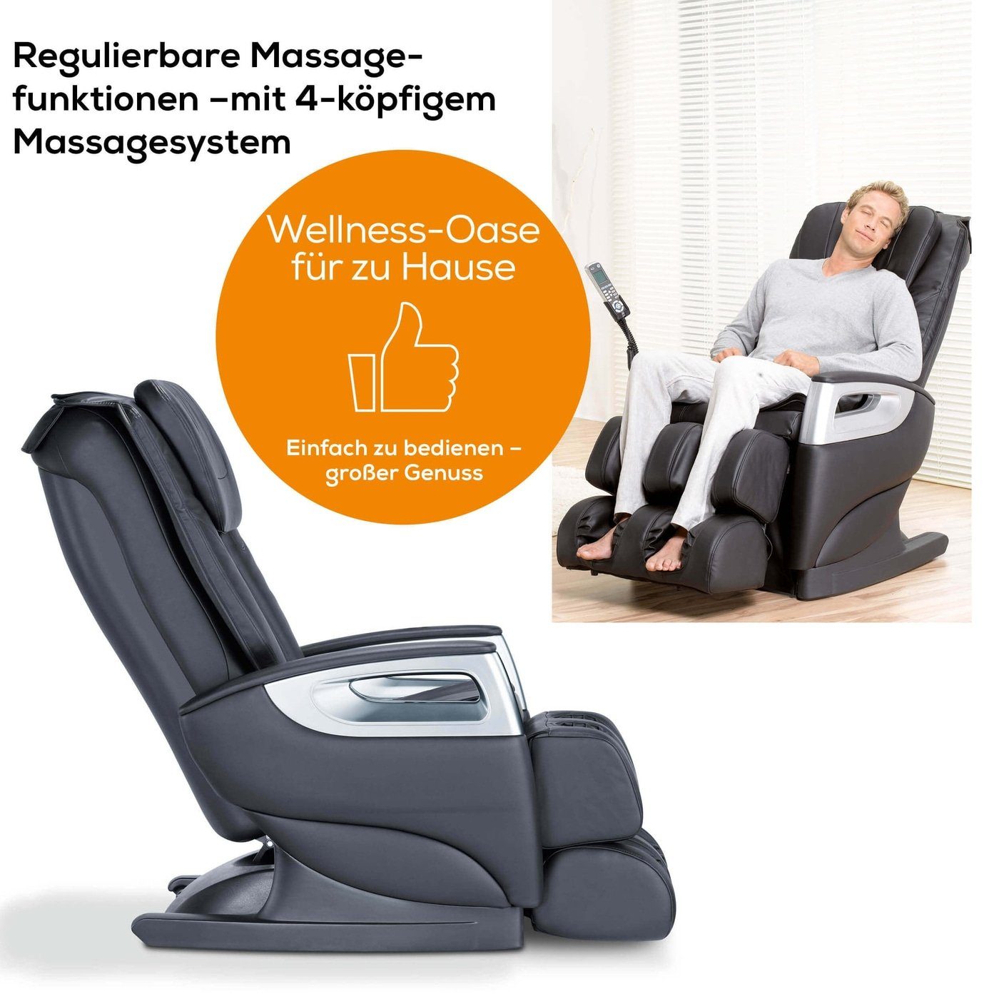 BEURER Massagesessel Beurer Shiatsu-Massagesessel HCT-deluxe MC 5000 (1-St)