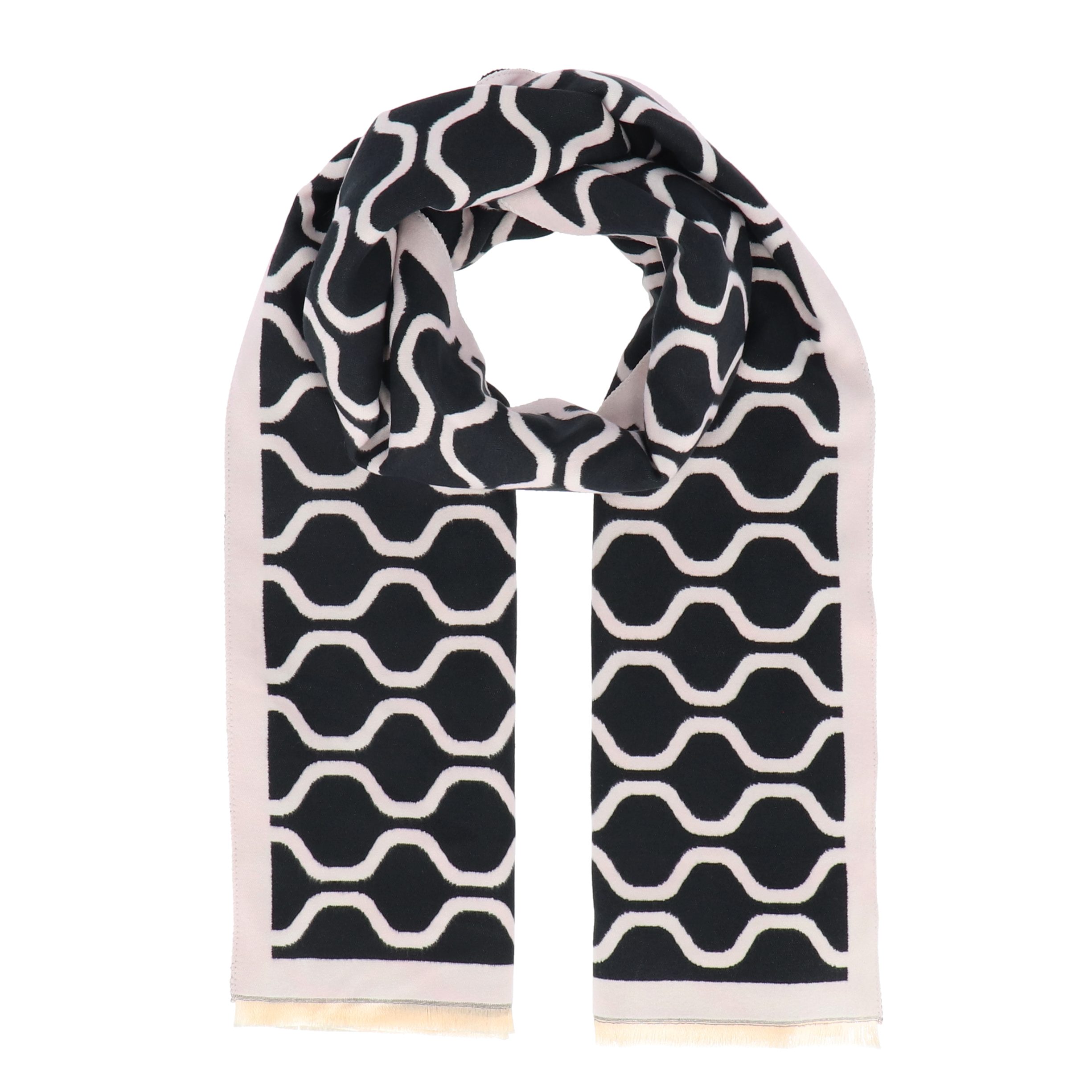 halsüberkopf Accessoires Modeschal Retro, Jacquardschal mit geometrischem Muster