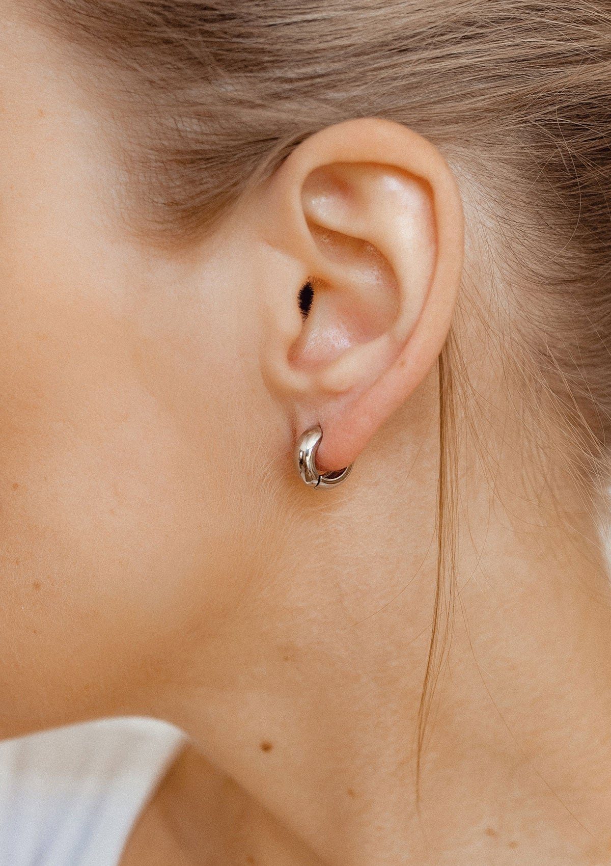 Hey Happiness Paar Creolen Chunky Klappcreolen, günstig online kaufen