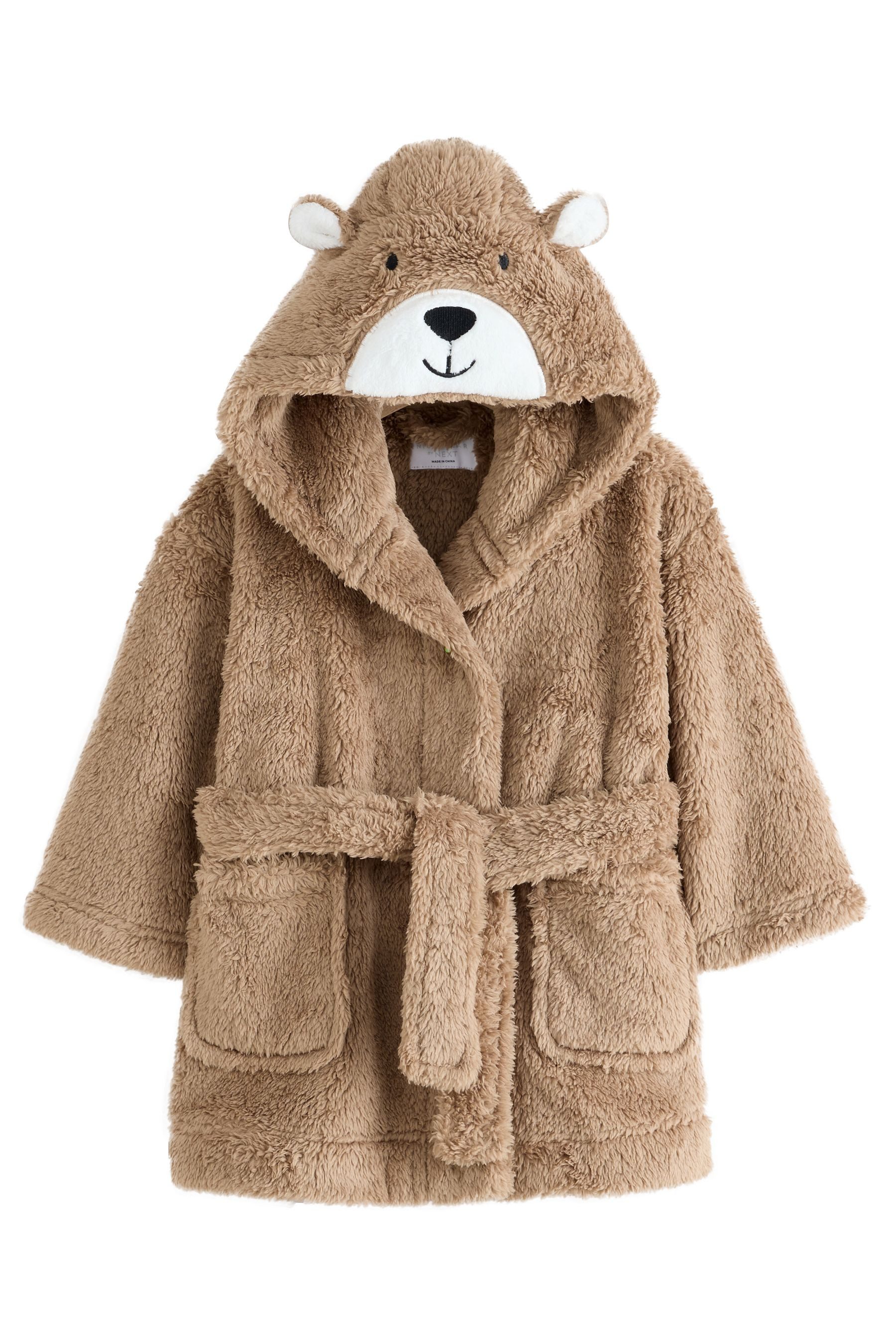Next Kinderbademantel Morgenmantel aus Fleece, Polyester (recycelt), Polyester