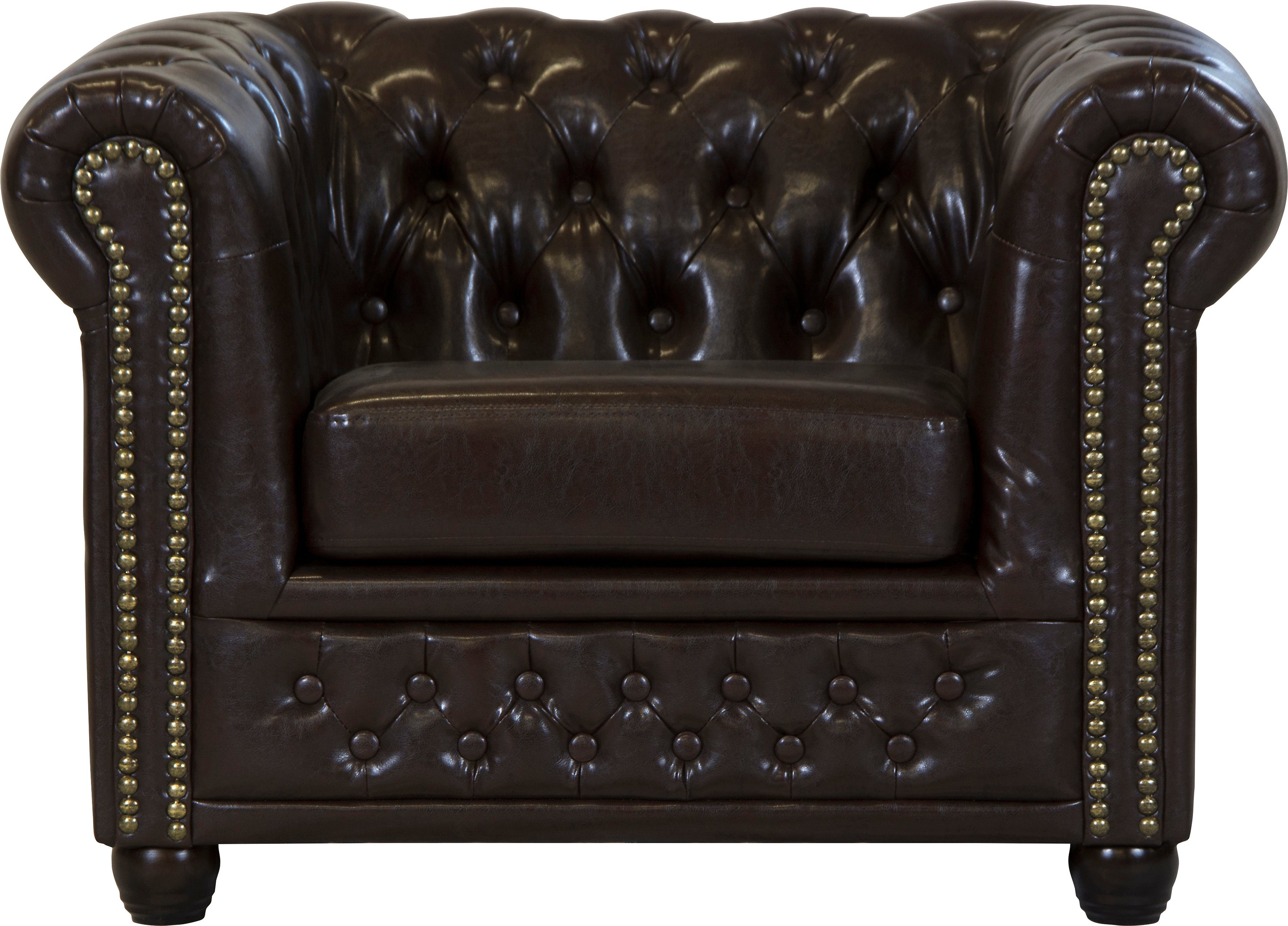 Home affaire Chesterfield-Sessel Rysum Sessel, passend zur Serie "Rysum" B/T/H: 94/86/72 cm