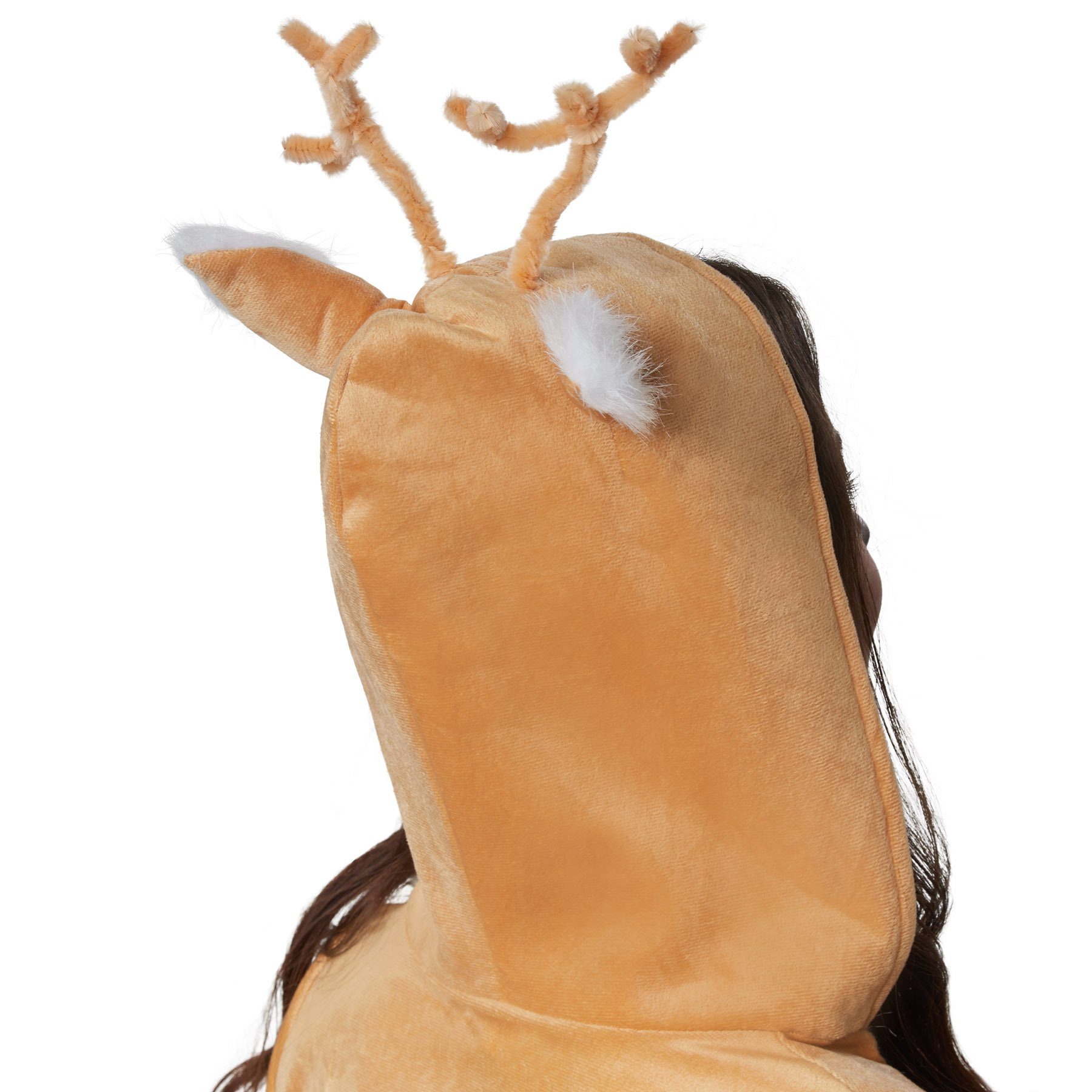 dressforfun Kostüm Frauenkostüm Flinkes Reh, Overall aus hellbraunem Plüschstoff