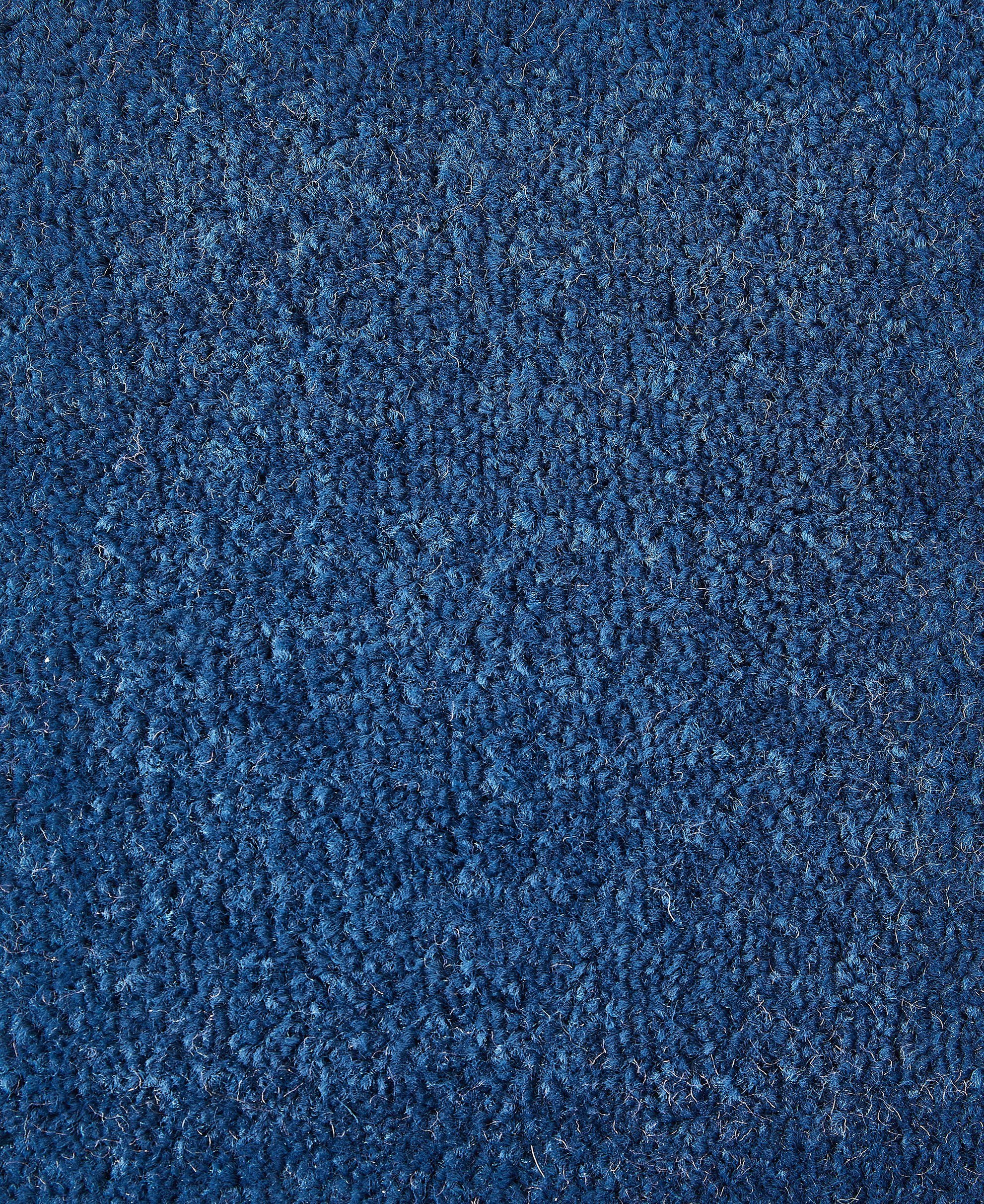 Teppichboden, Velours Teppichboden geeignet, dunkelblau 8.5 Bodenbelag Fußbodenheizung Breit, 400 cm Andiamo, mm, Höhe: