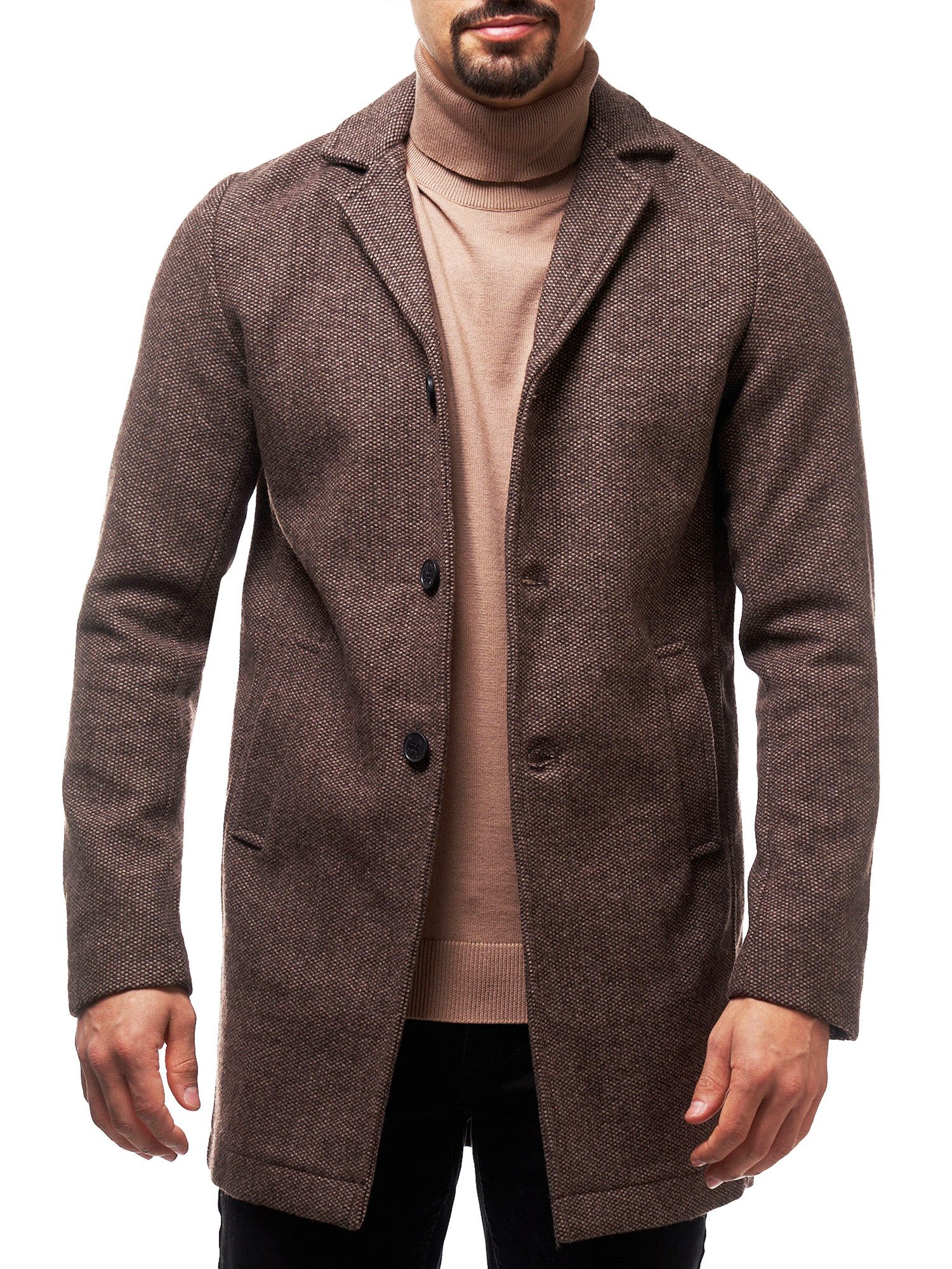 Jeff Kurzmantel Herren Bester Mantel Winter Herrenmantel