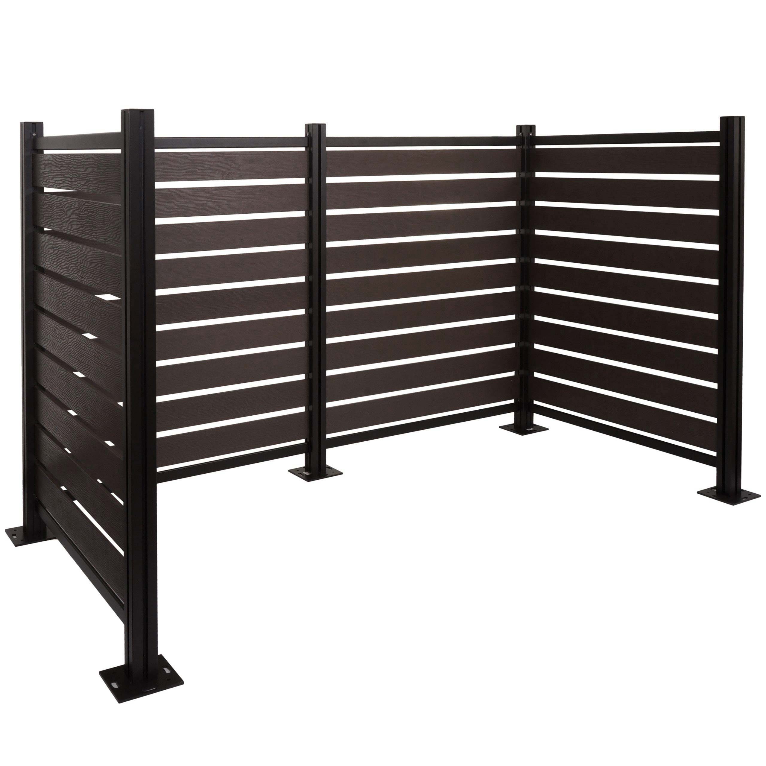 MCW Mülltonnenbox MCW-K57-3 (4 St), Beliebig erweiterbar, Einfache Montage (Stecksystem)