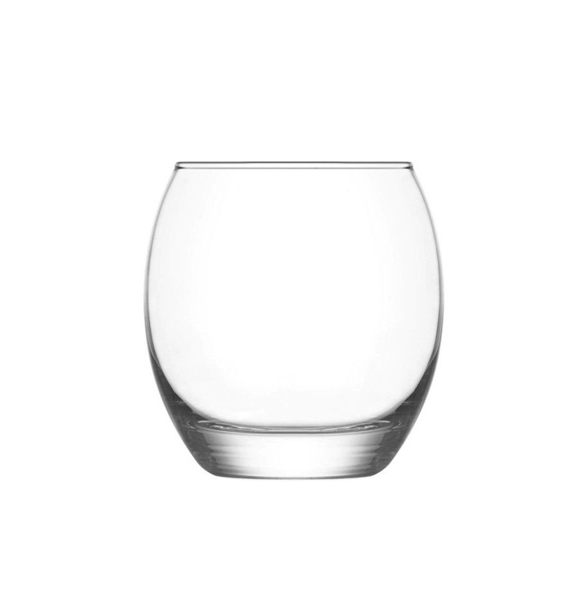 LAV Gläser-Set Empire Wassergläser - 6er Set, 405 ml, transparent, modernes Design, 6-tlg., Glas, 6-teilig, 405 ml