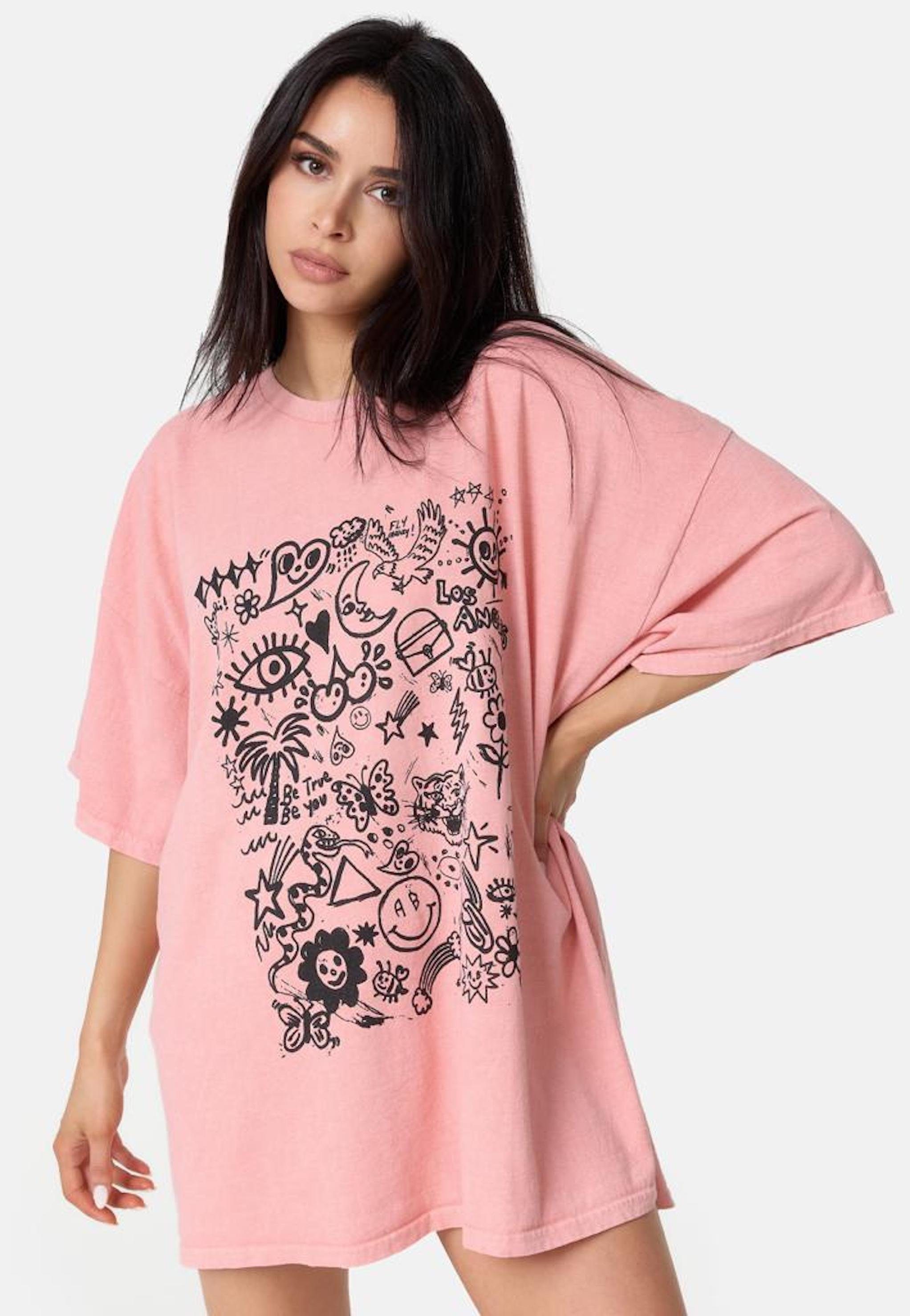 Worldclassca T-Shirt Worldclassca Oversized Print T-Shirt günstig online kaufen