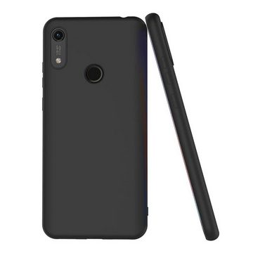 CoolGadget Handyhülle Black Series Handy Hülle für Honor 8A 6,3 Zoll, Edle Silikon Schlicht Robust Schutzhülle für Honor 8A Hülle