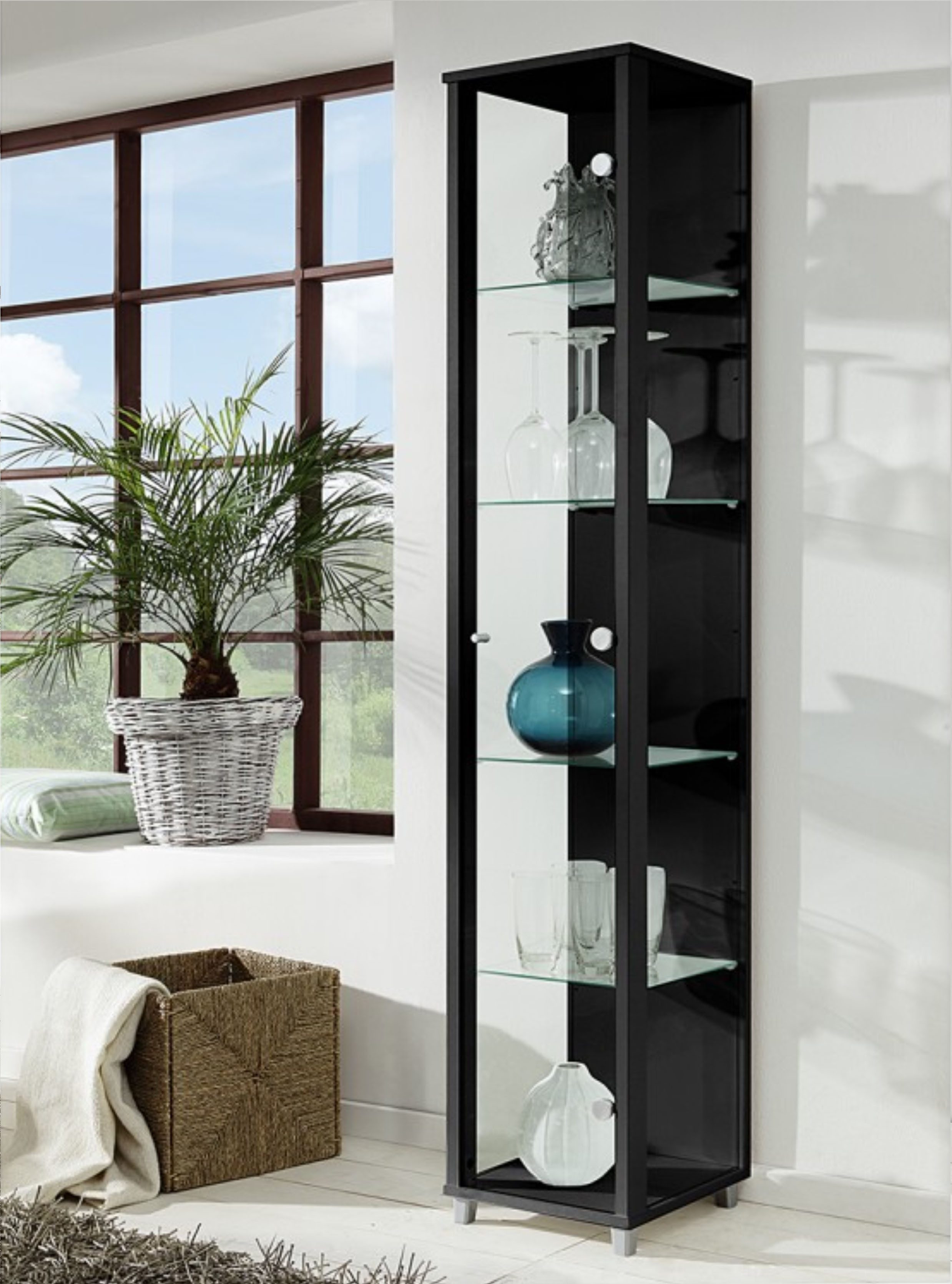 fif möbel Vitrine OPTIMA Höhe ca. 172 cm Standvitrine/Glasvitrine 1x Glastü günstig online kaufen