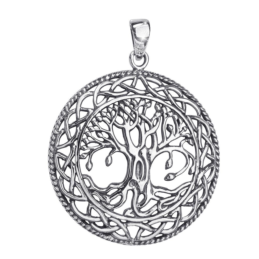 Runder Anhänger Silber Lebensbaum / Baum des Lebens KA-96