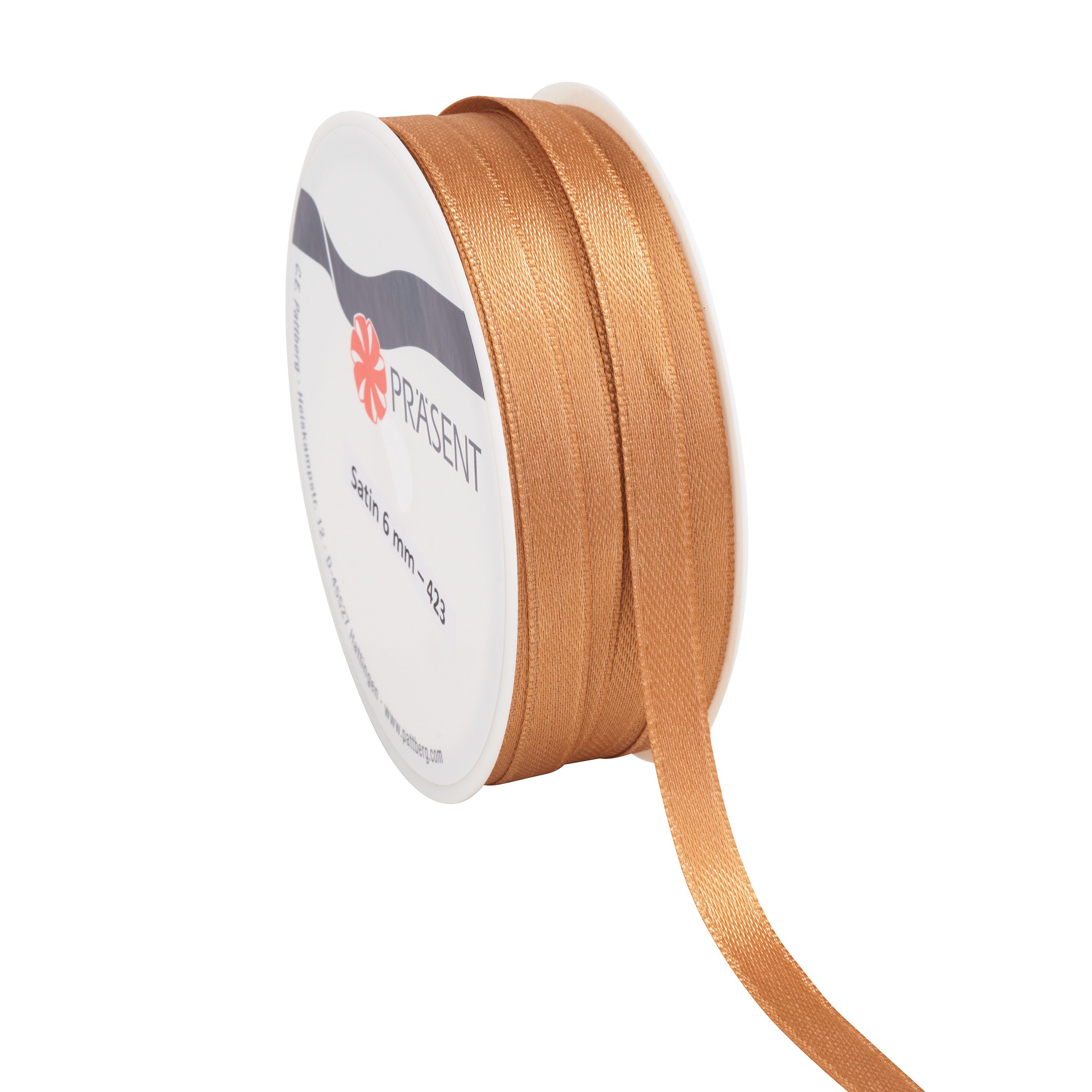 PRÄSENT Bastelband Satinband, Rolle á 10m