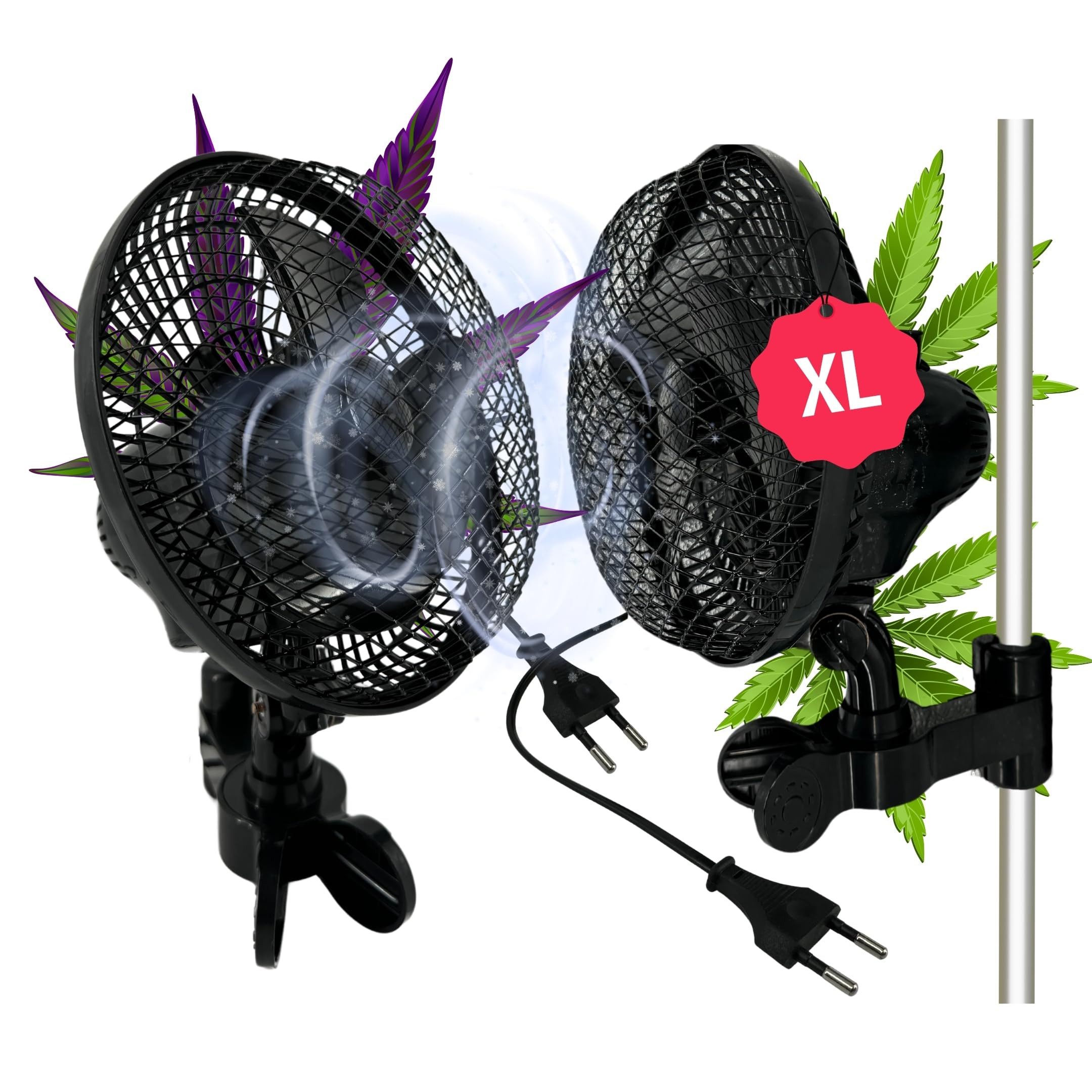 TronicXL Turboventilator 2 Grow Clip Ventilator oszilierend für Growbox Bel günstig online kaufen