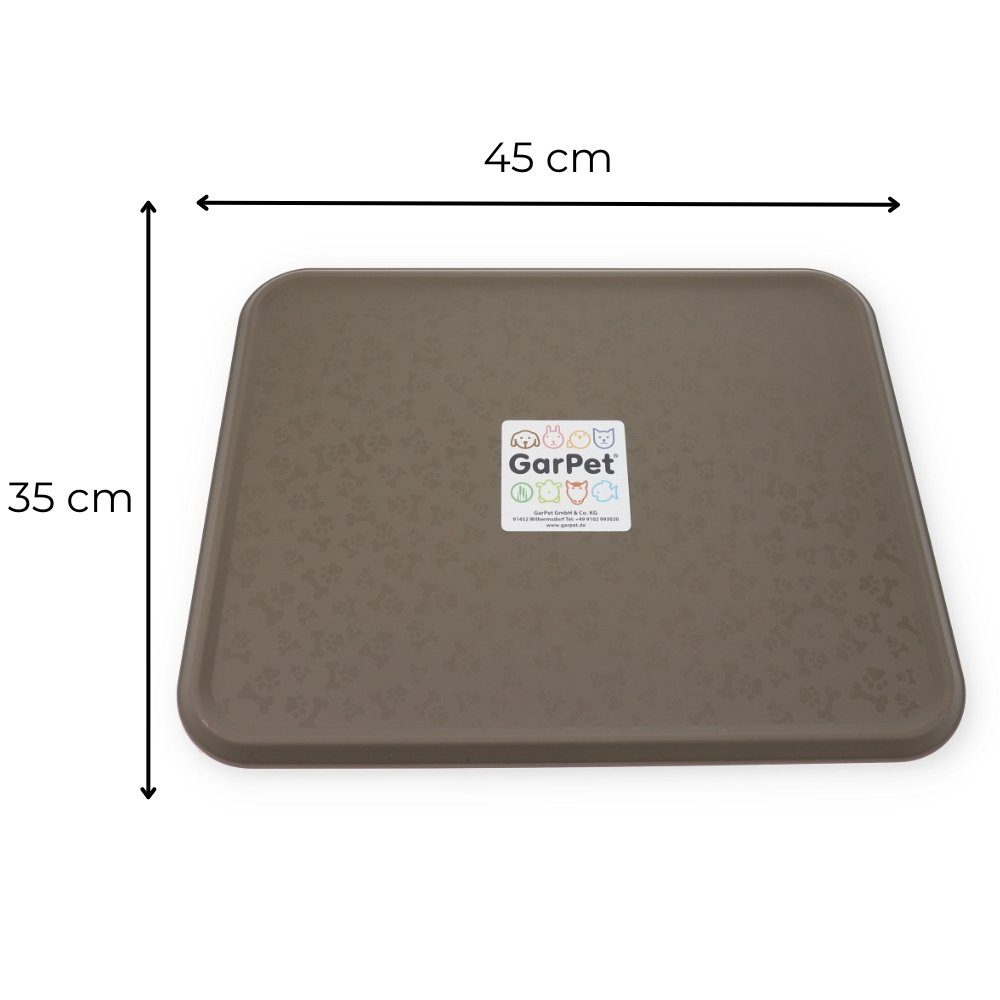 Relaxdays Silikon-Futtermatte Für Hunde & Katzen – Rutschfest, Wasserdicht, 48,5x30 Cm