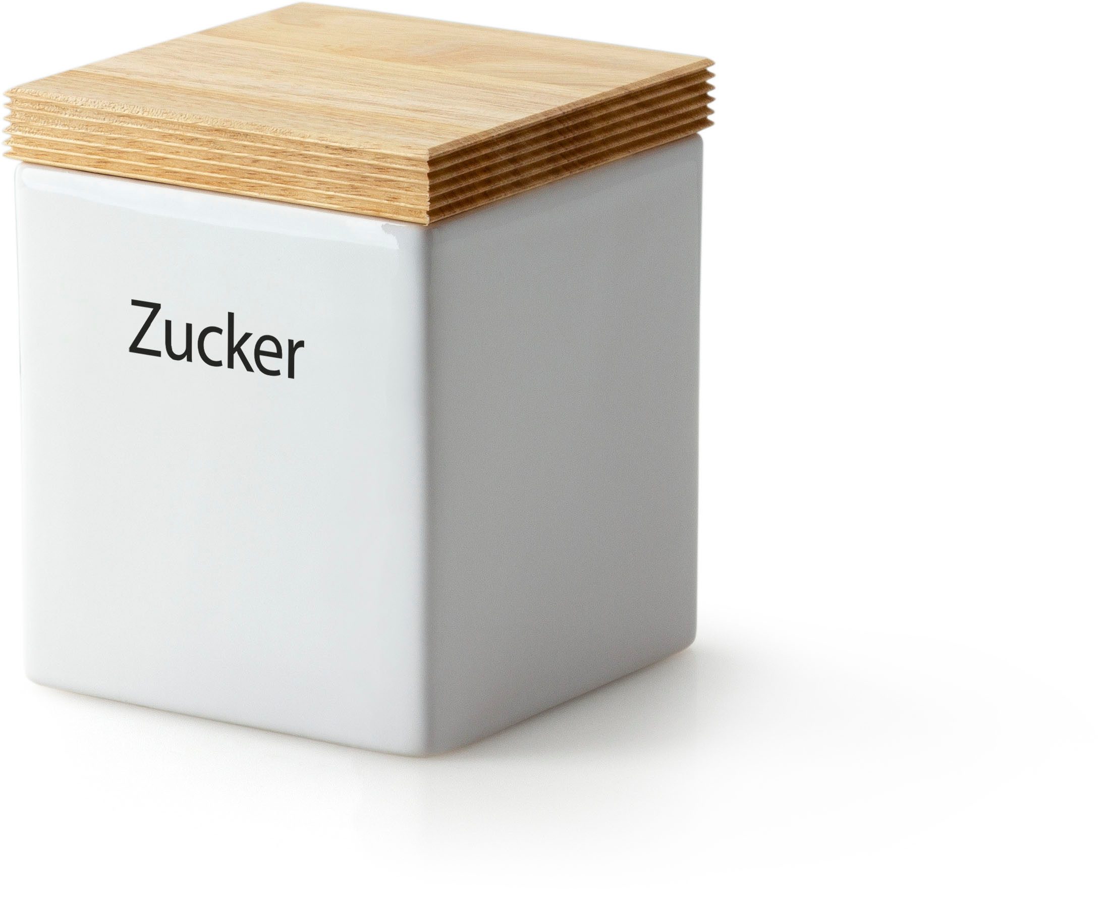 Continenta Vorratsdose, Keramik, (1-tlg), mit Holzdeckel, luftdichter Verschluss