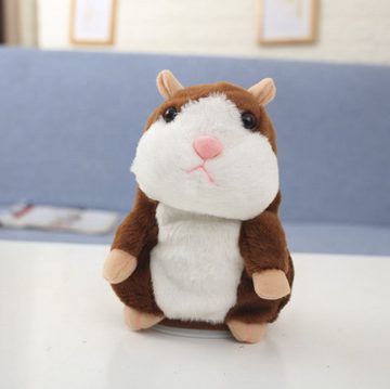 Retoo Minipuppe Sprechender Hamster Talking Kuscheltier Plüschtier Kinder Spielzeug (Dieser Hamster spricht, Spötter, Plüschtier, Tolles Geschenk)