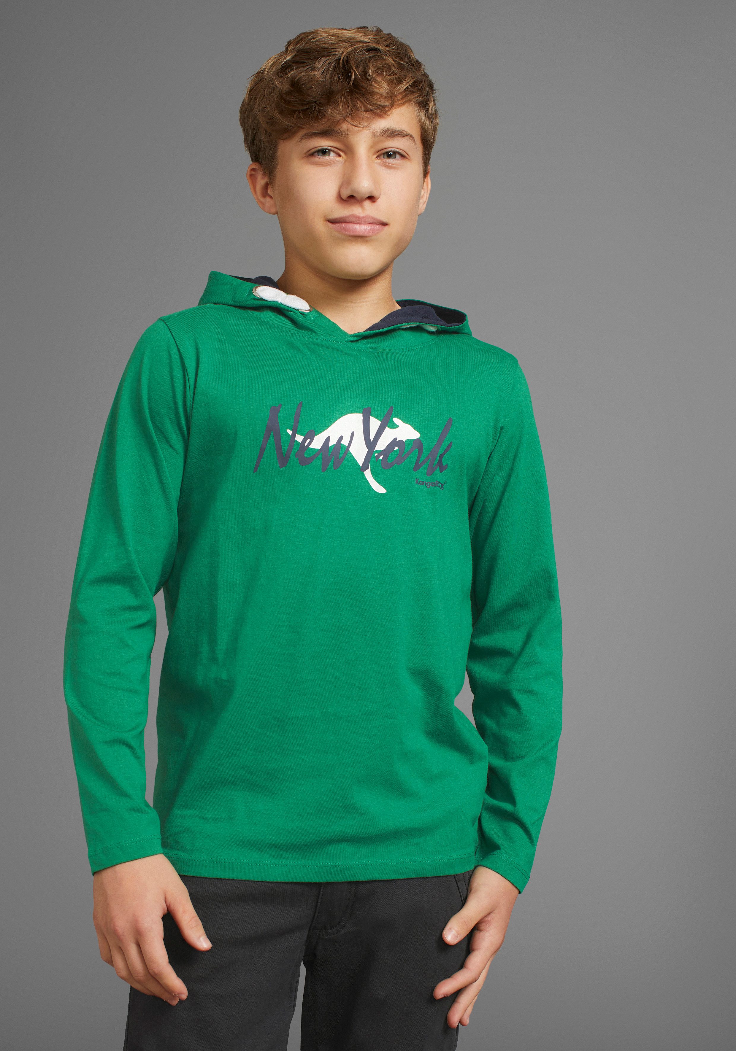 KangaROOS Kapuzenshirt Logo-Print, für den sportlichen Look