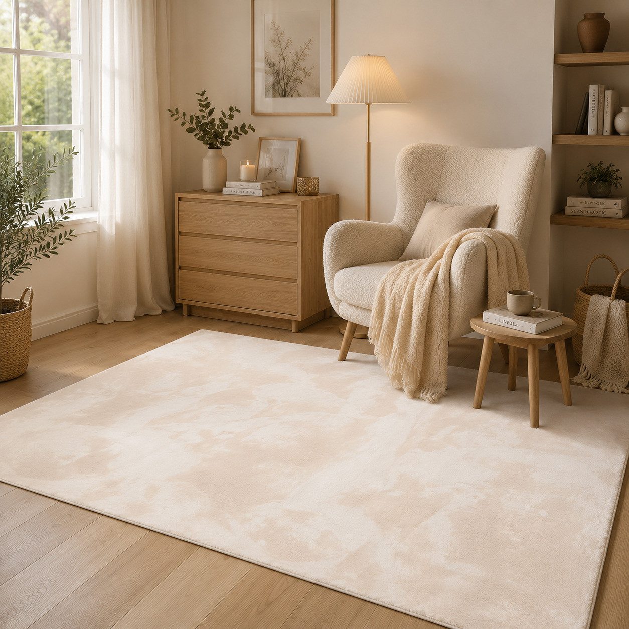 Pergamon Fellteppich Fellteppich Super Soft Pearl, Rechteckig, Höhe: 19 mm