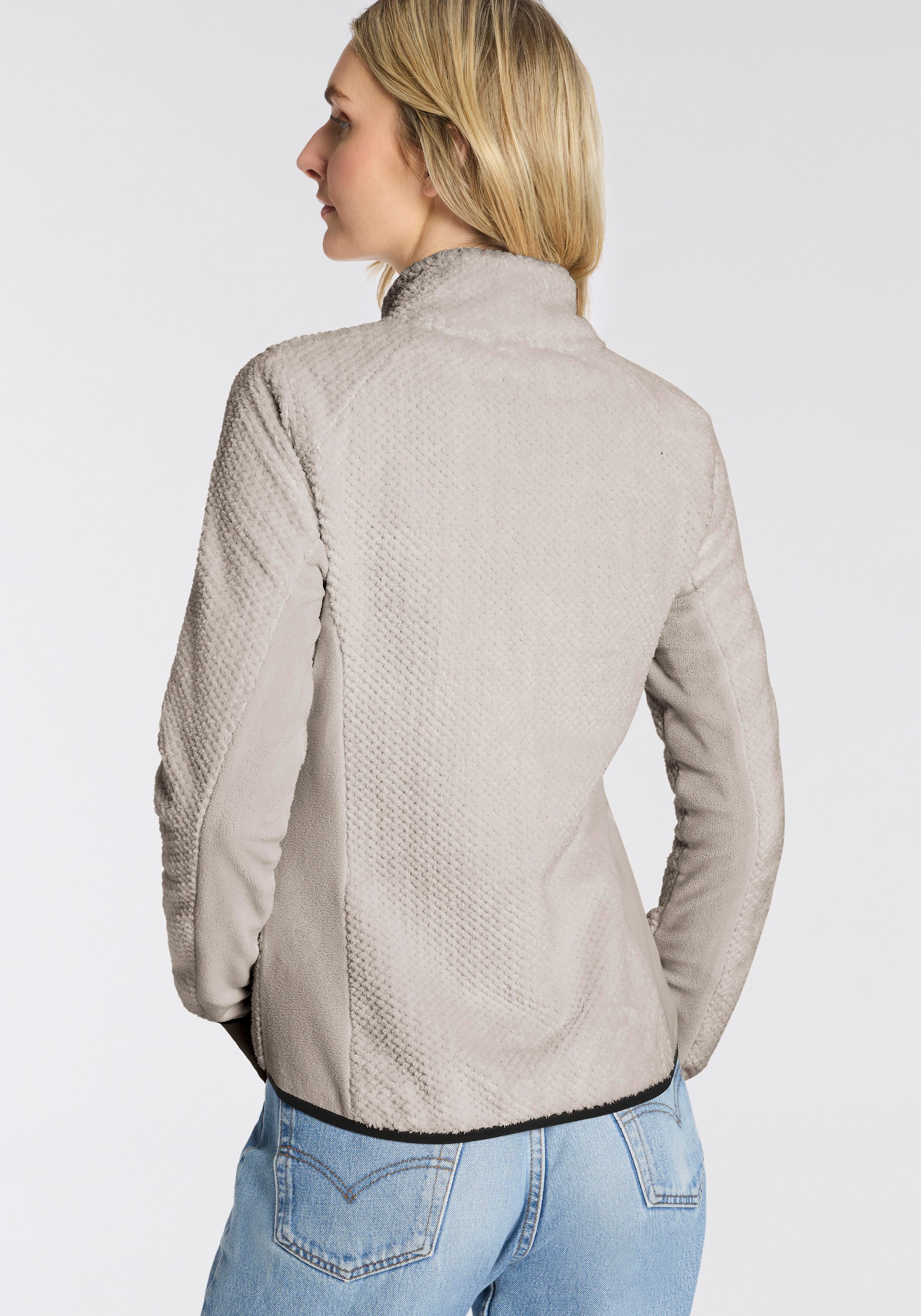 Killtec Fleecejacke KOW 6 WMN KNTFLC JCKT Übergangsjacke, windabweisend, mit Stehkragen