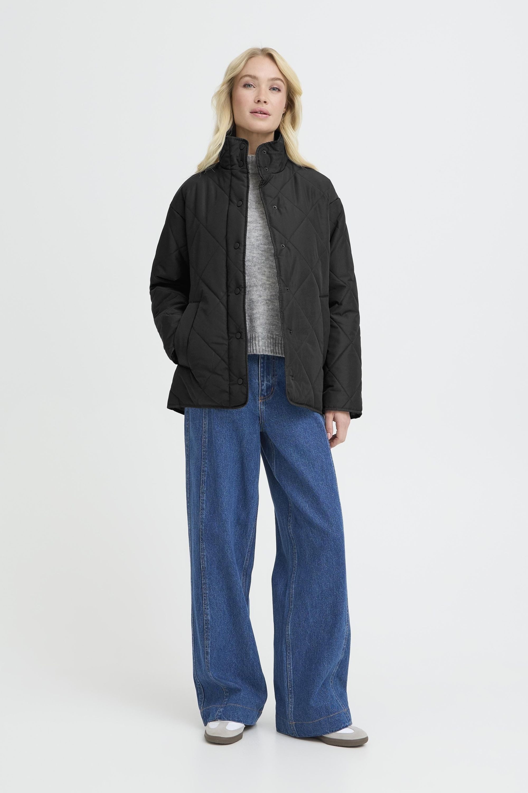 OXMO Steppjacke OXBelis Modische Loose Jacke