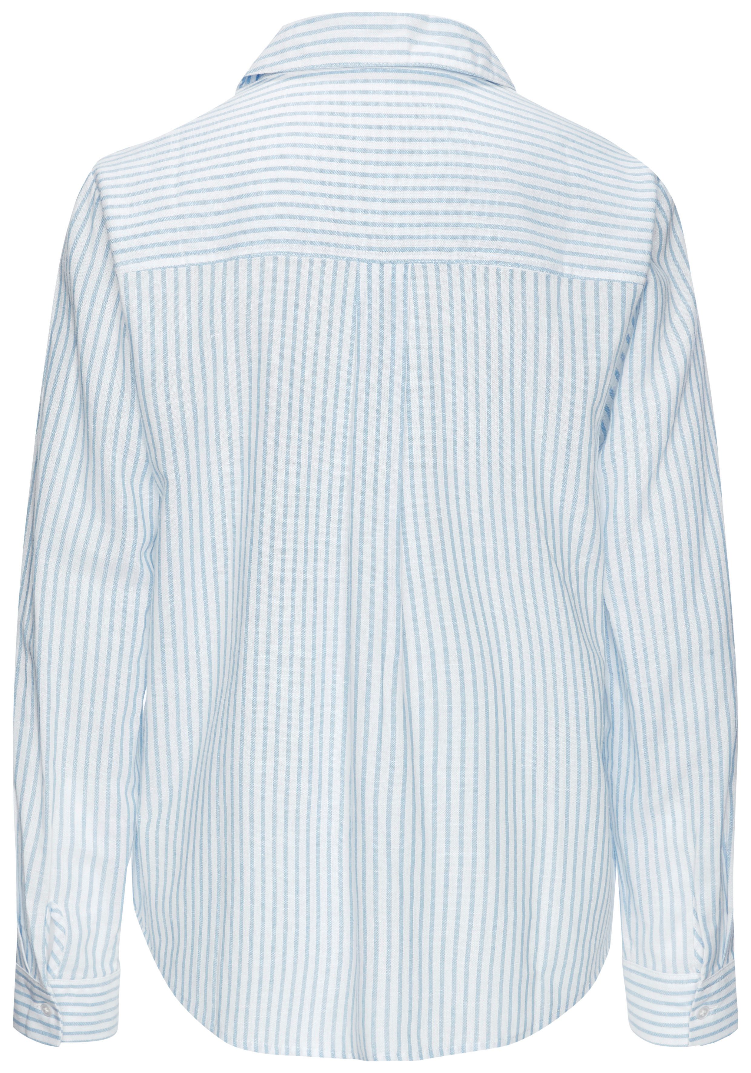 LASCANA Langarmbluse mit floraler Stickerei