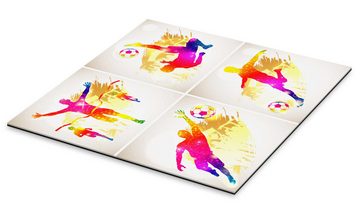Posterlounge XXL-Wandbild TAlex, Fußball und Gewinner Silhouette, Kinderzimmer Illustration