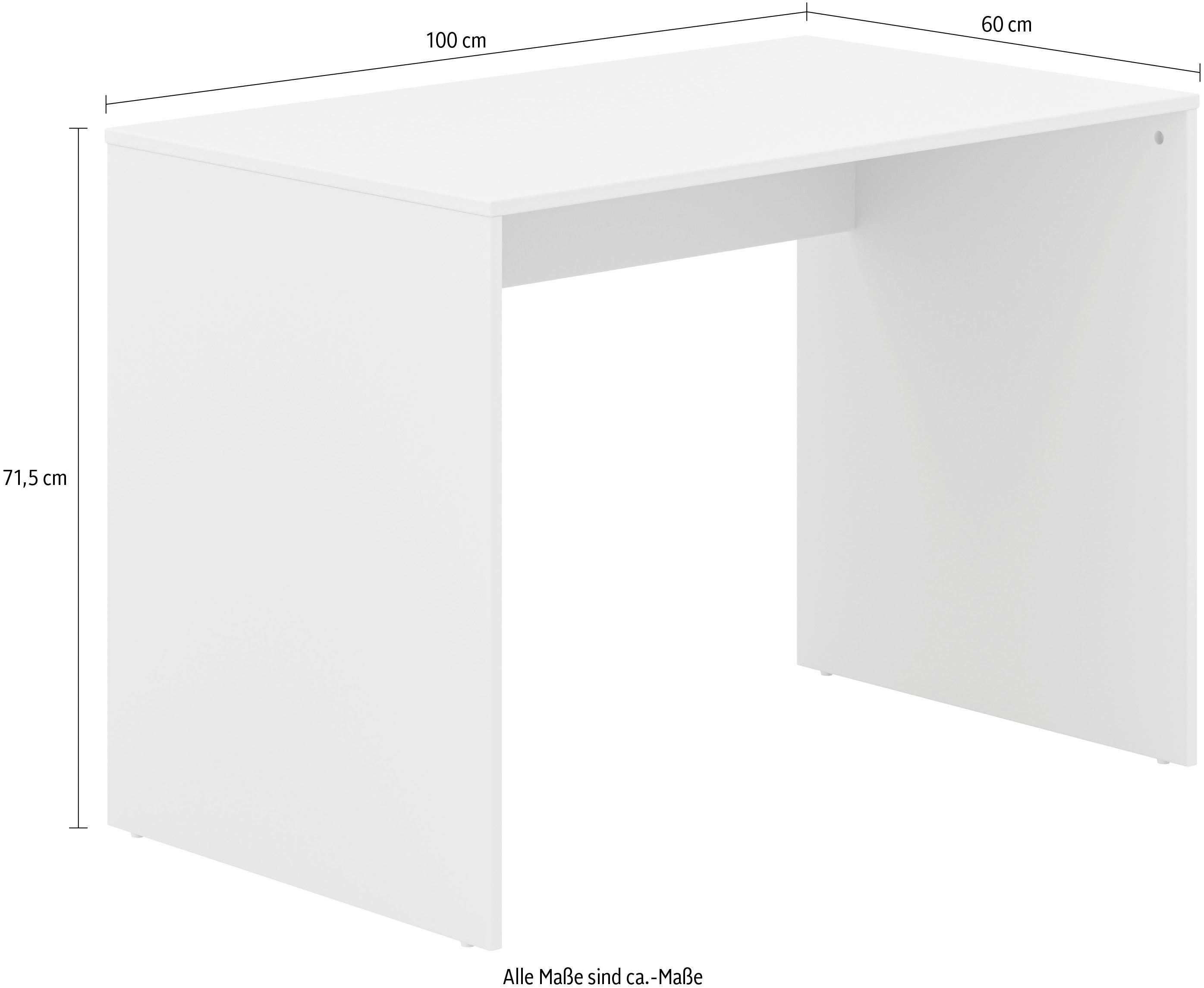 YUNY by PAIDI Schreibtisch SISTER LOU in Beige, Breite 100 cm, kratzfest und leicht zu reinigen, geprüfte Qualität