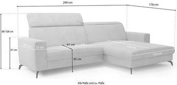 sit&more Ecksofa Bolero L-Form