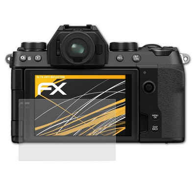 atFoliX Schutzfolie für Fujifilm X-S10, (3 Folien), Entspiegelnd und stoßdämpfend