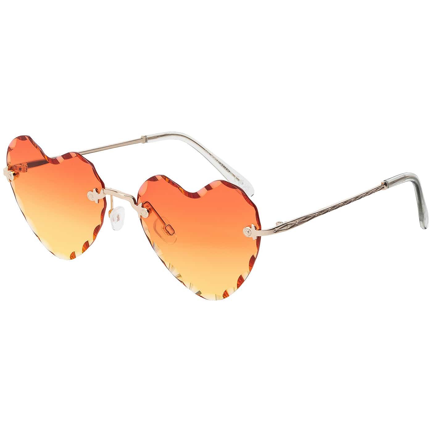 BEZLIT Eyewear Sonnenbrille Herz Form Designer Damen Sonnenbrille (1-St) mit bunten Linsen