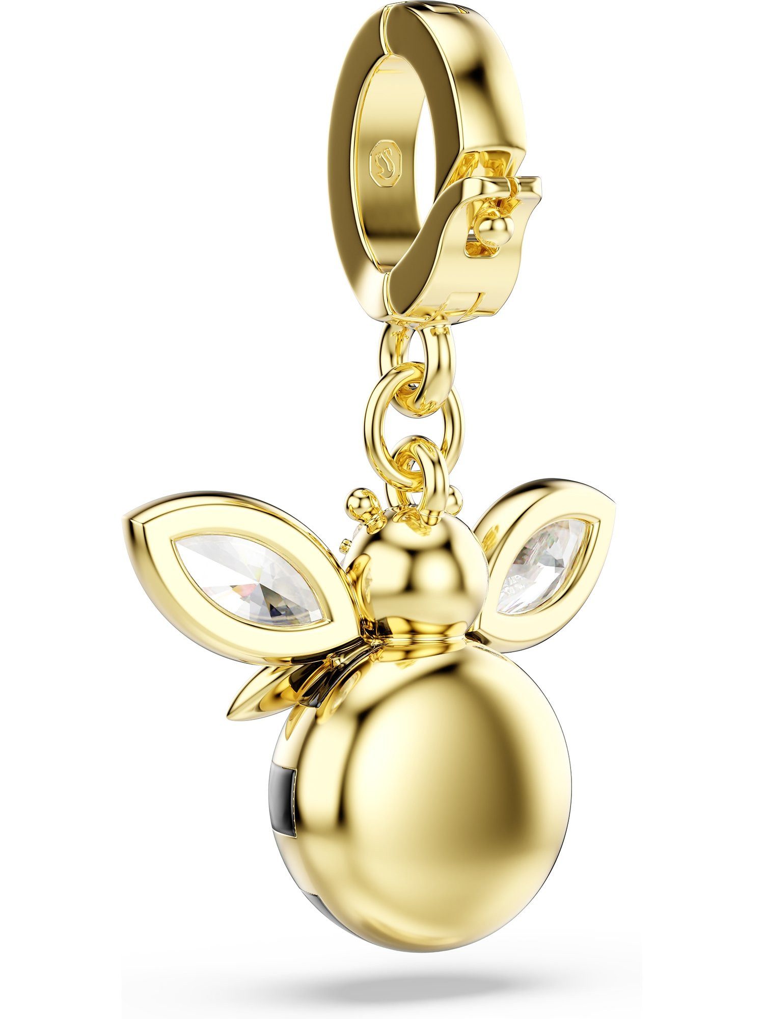 Swarovski Kettenanhänger Swarovski Damen-Charm Metall 3 Swarovski-Kristall