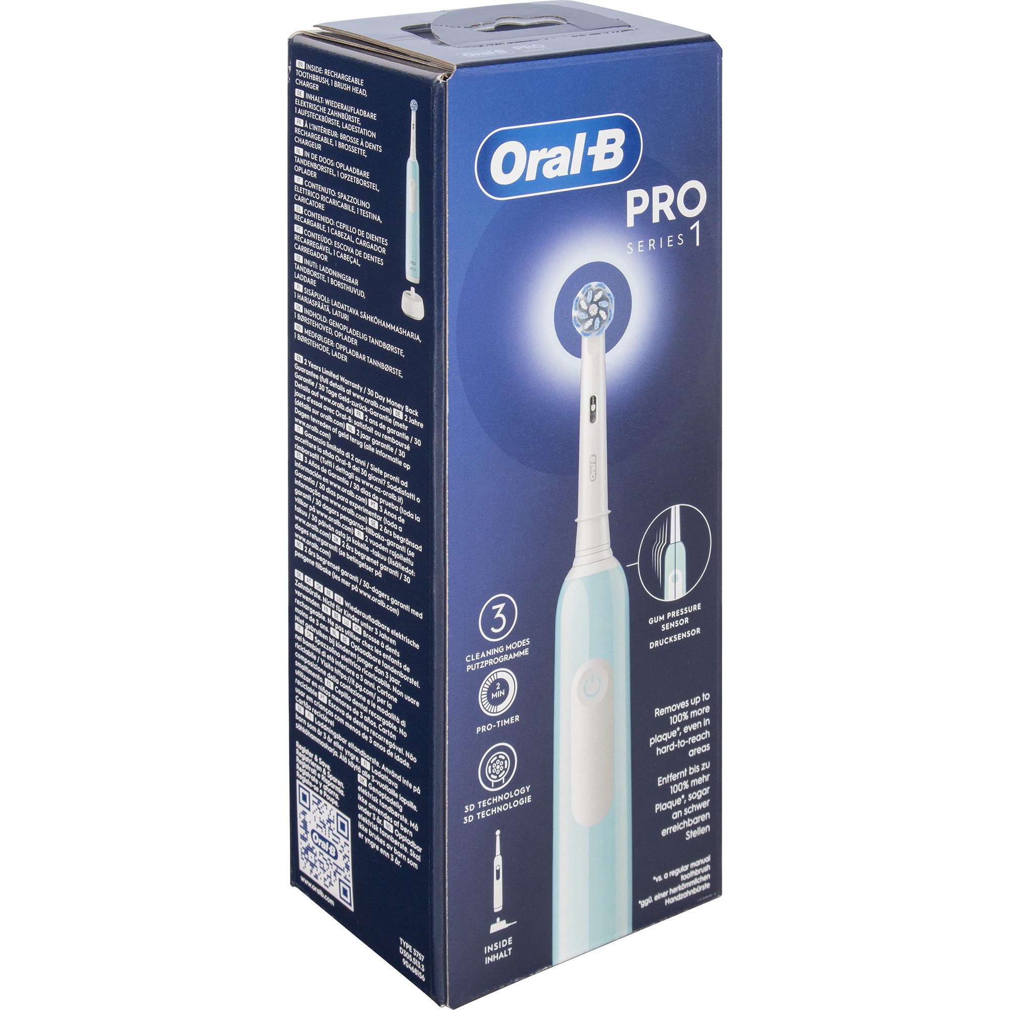Oral-B Elektrische Zahnbürste Oral-B Oral-B Pro 1 Sensitive Clean, Elektrische
