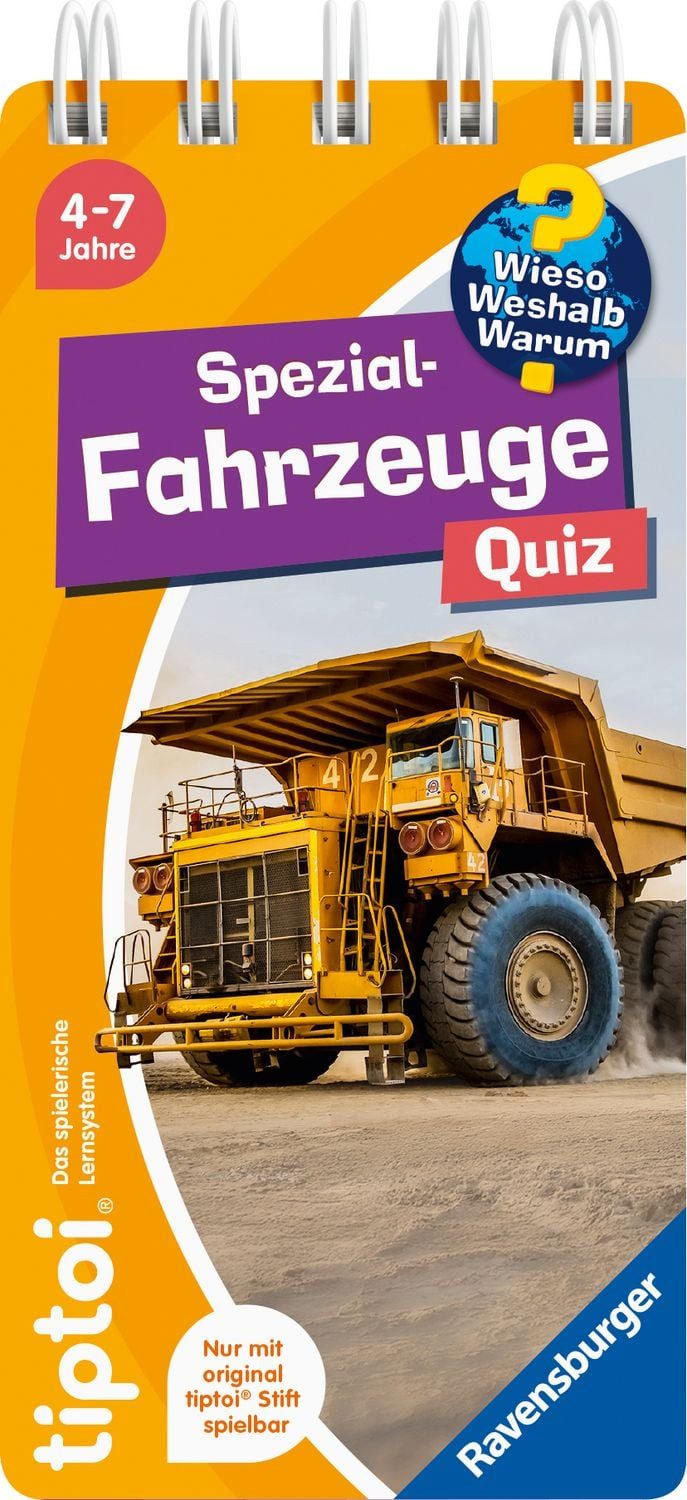 tiptoi® Wieso? Weshalb? Warum? Quiz - Spezialfahrzeuge / diverse