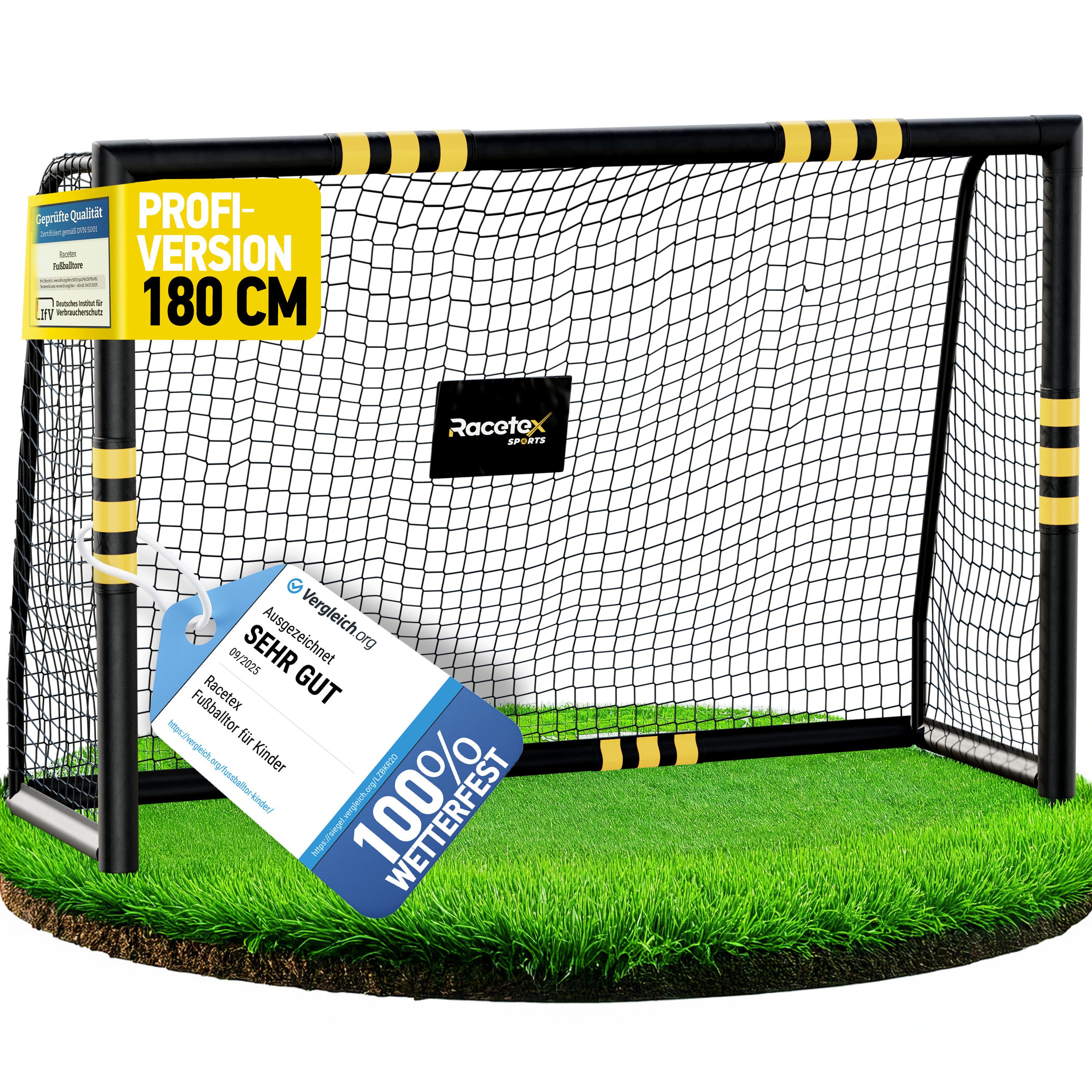 Racetex Fußballtor Racetex Fussballtore für Garten [Anti-Rost Beschichtung], ⚽ UNSERE EMPFEHLUNG ⚽