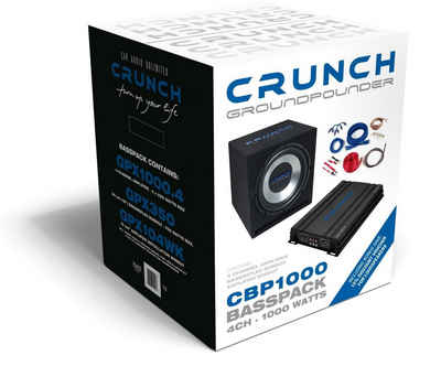 Crunch CBP-1000 Bass Komplettpaket Endstufe + Subwoofer Auto-Subwoofer