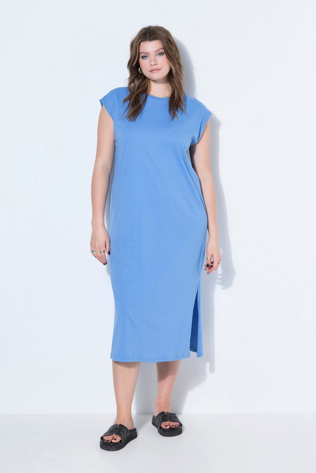 Studio Untold Jerseykleid Jersey-Midikleid oversized ärmellos Seitenschlitze